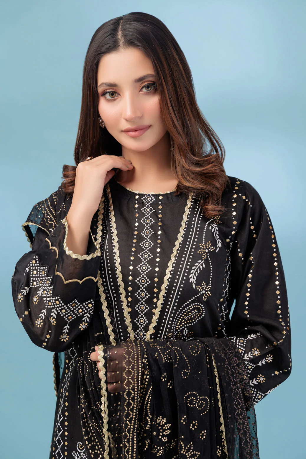 BLACK-VISCOSE-3 PIECE (BSHS233P02) - Image 3