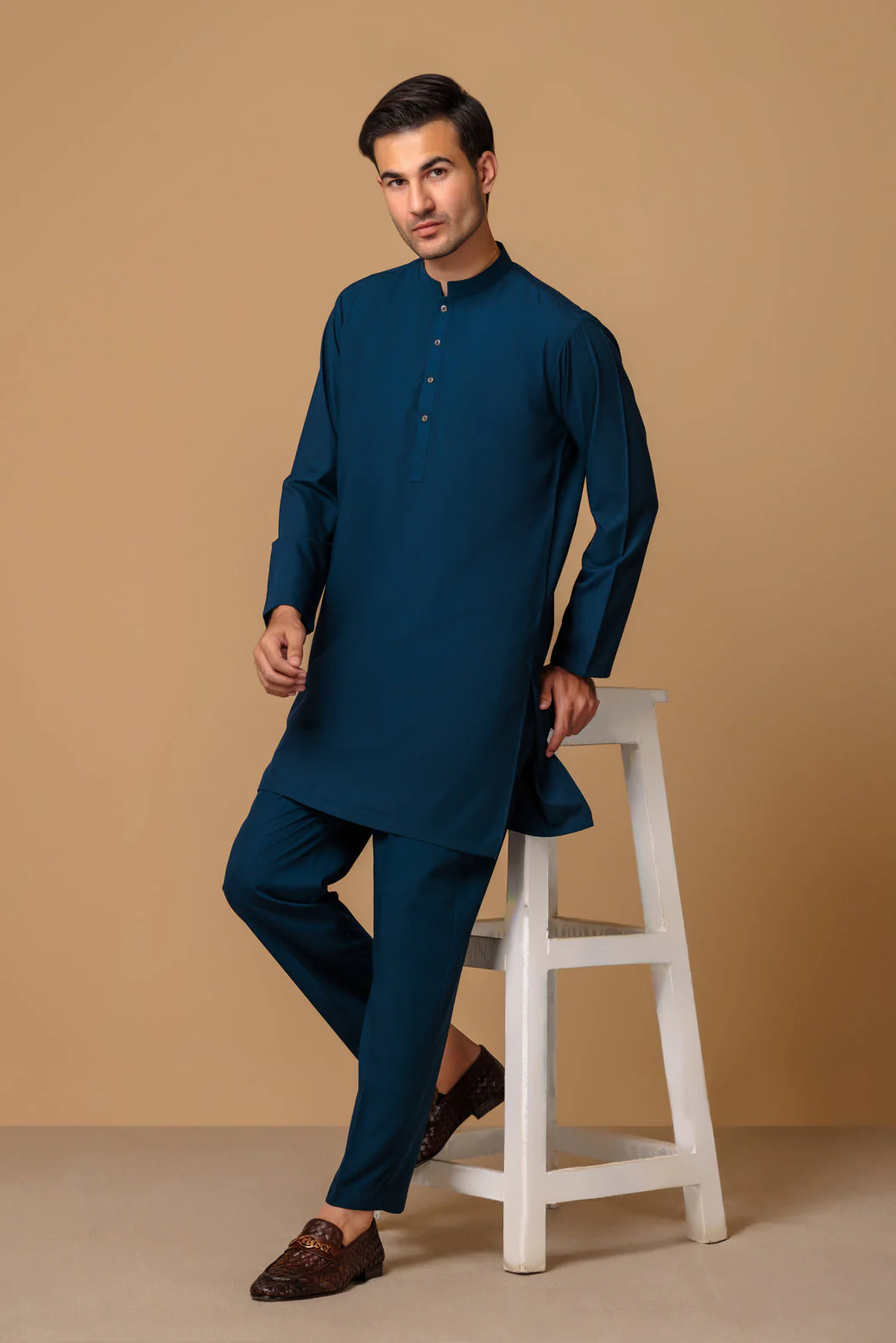 BLENDED-KURTA PAJAMA TROUSER (KSS23-031) - Image 2