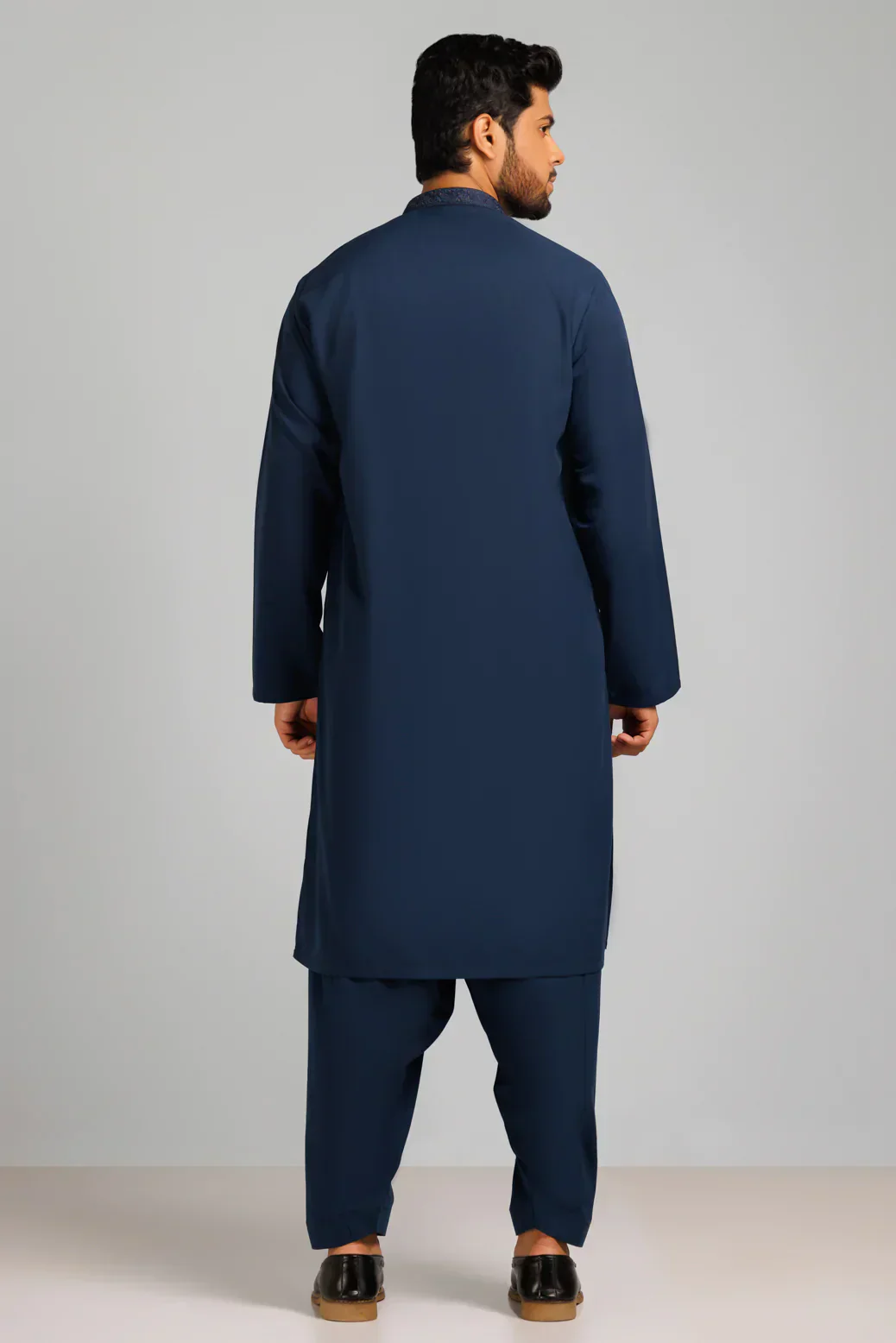 BLUE-BLENDED-KURTA SHALWAR (KSRS23-051) - Image 4
