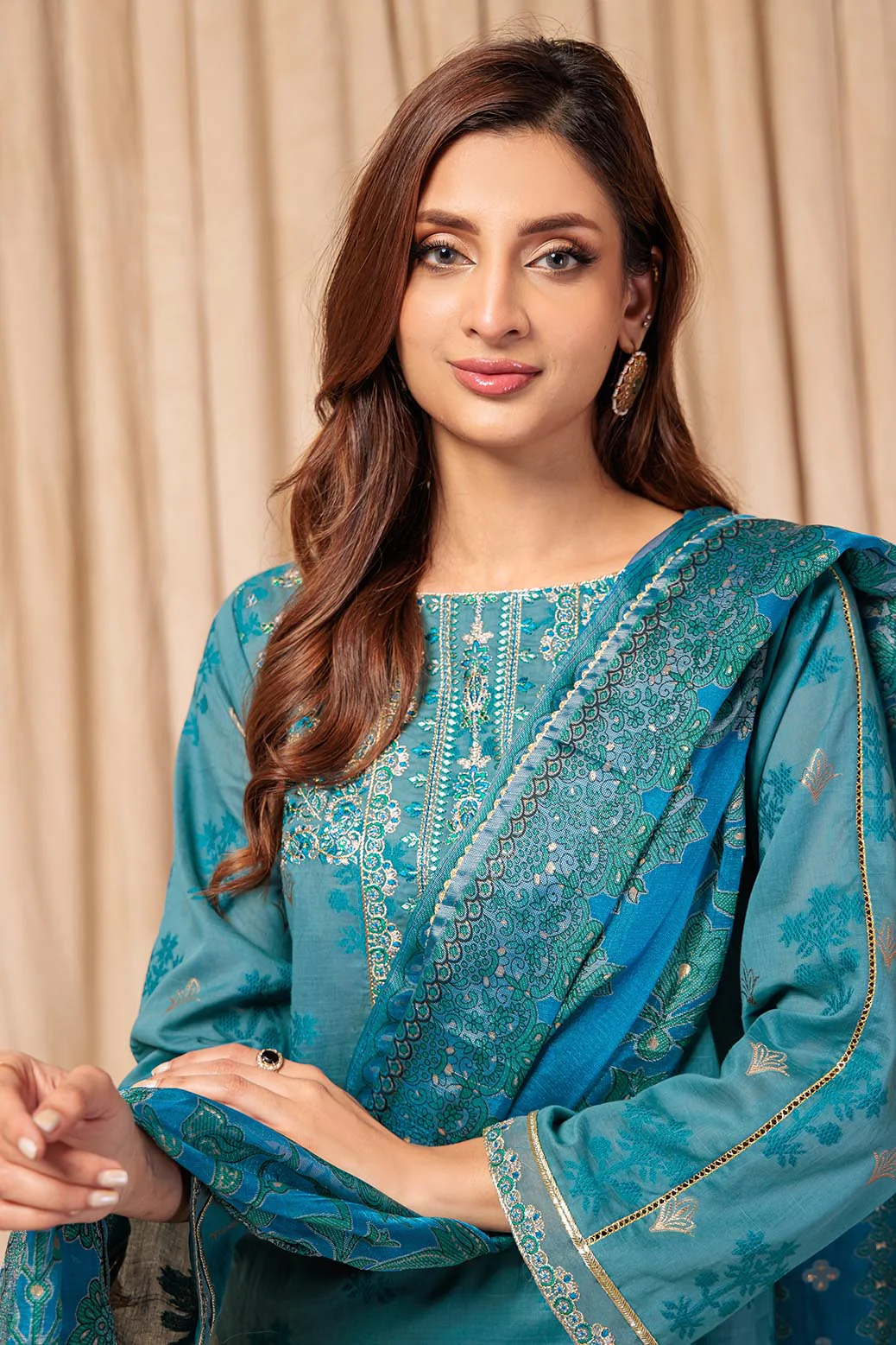 BLUE-BROSHIA JACQUARD-3 PIECE (C1S5243P06) - Image 3