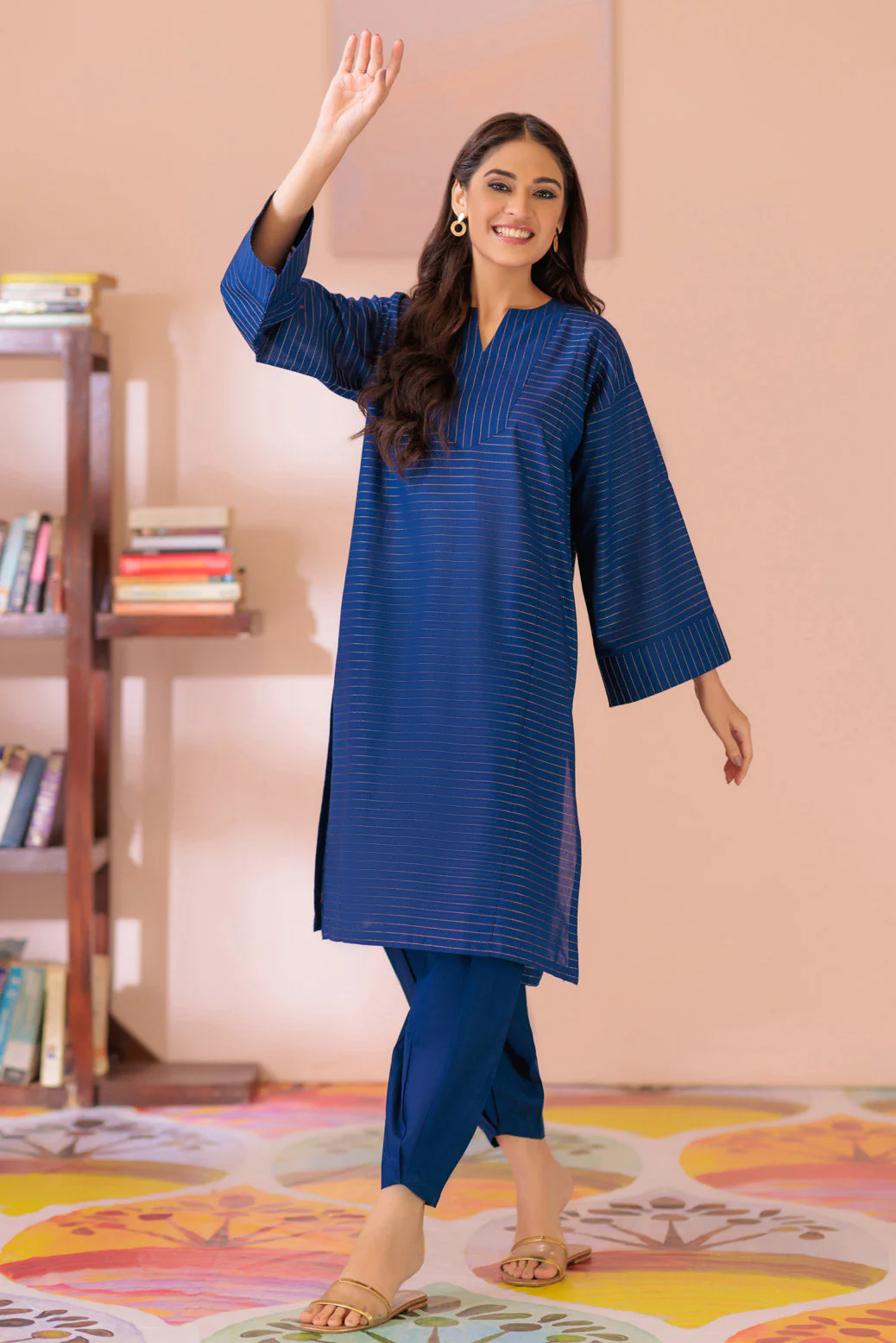 BLUE-DOBBY-2 PIECE (SAS232P22) - Image 3