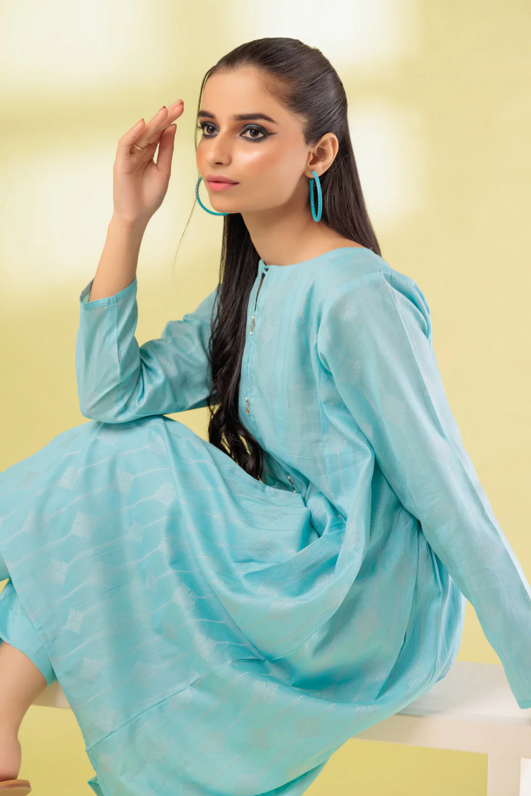 BLUE-JACQAURD-2 PIECE (SRLS232P14) - Image 2