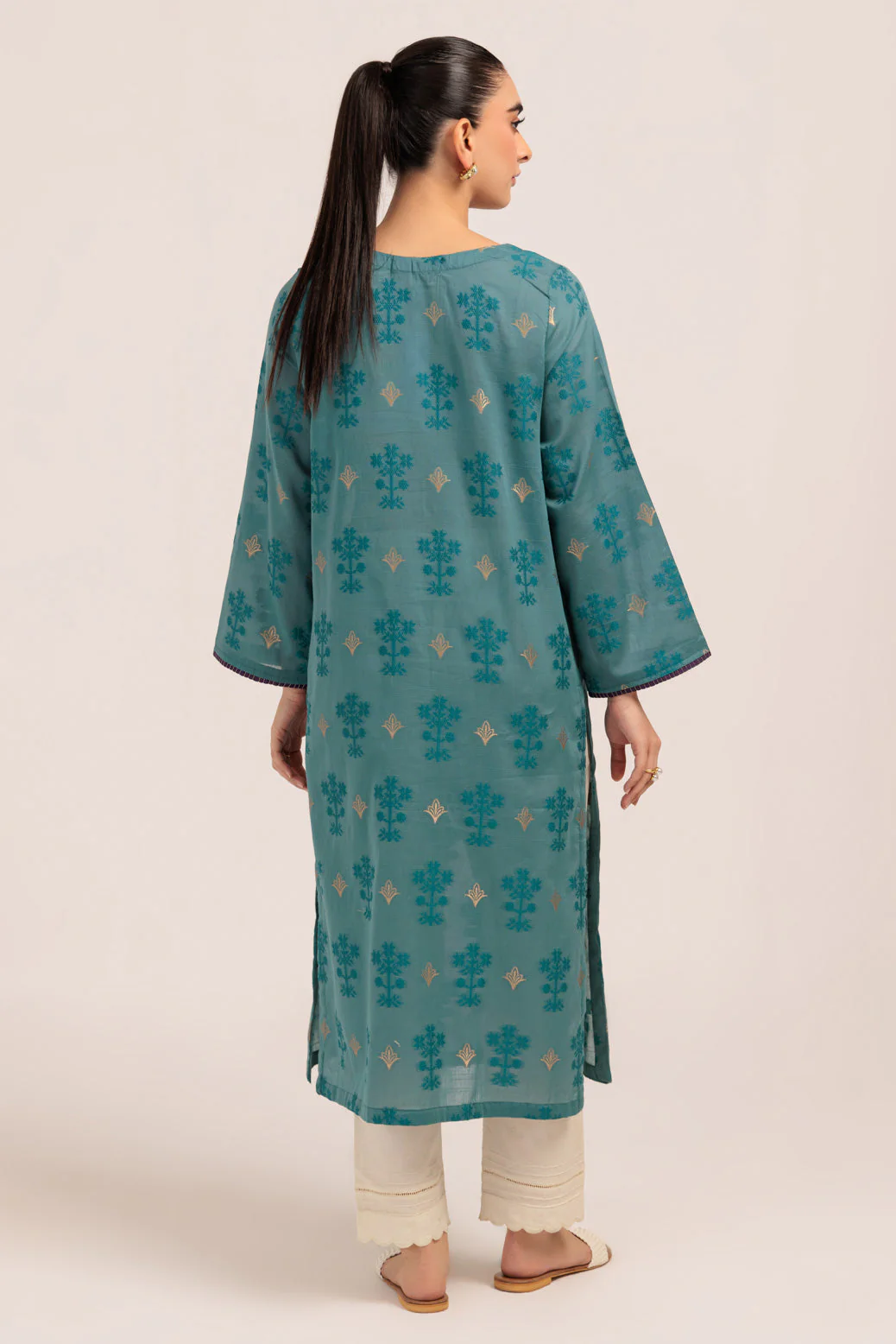 BLUE-JACQUARD-1 PIECE (PWS2241P02) - Image 3