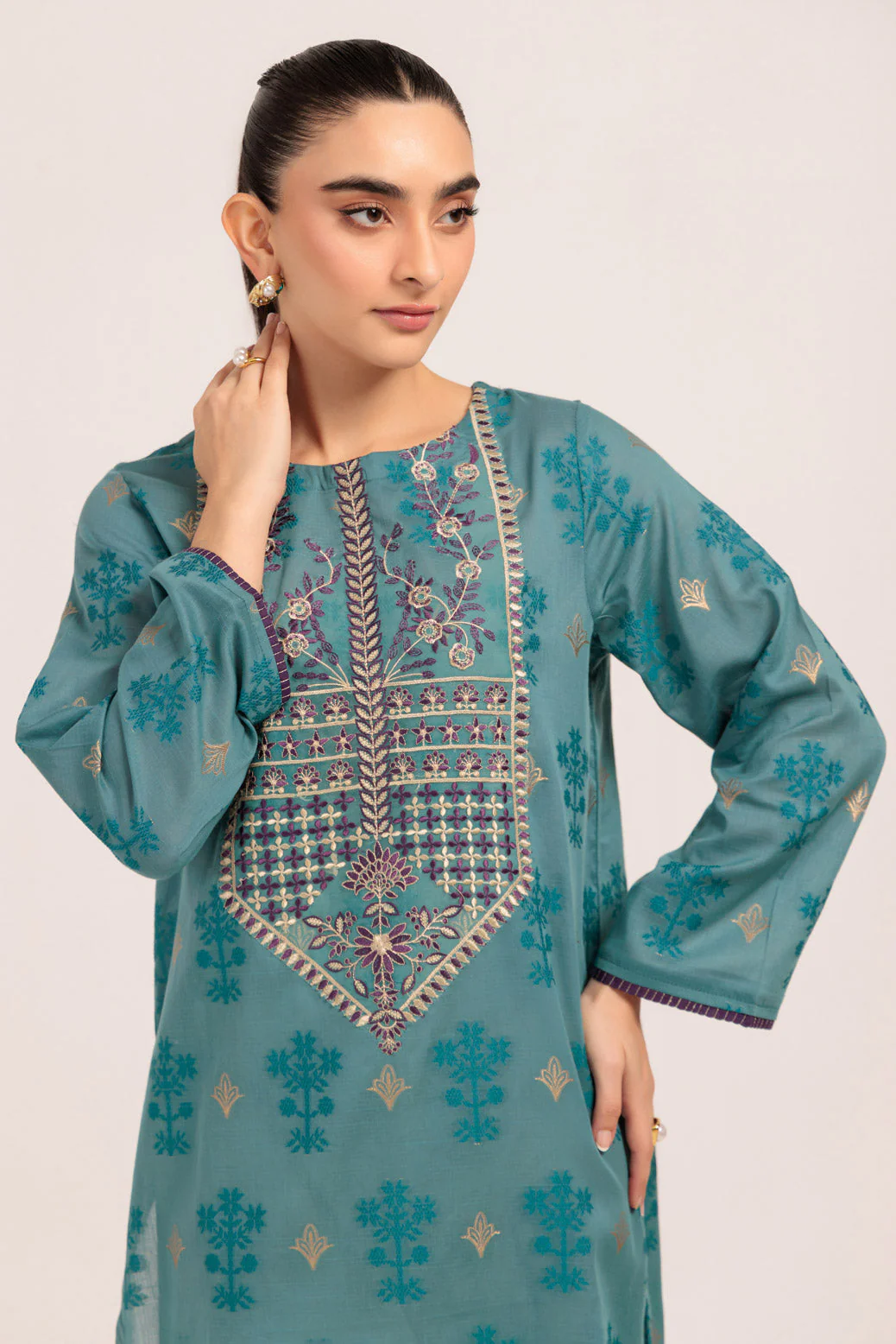 BLUE-JACQUARD-1 PIECE (PWS2241P02) - Image 5