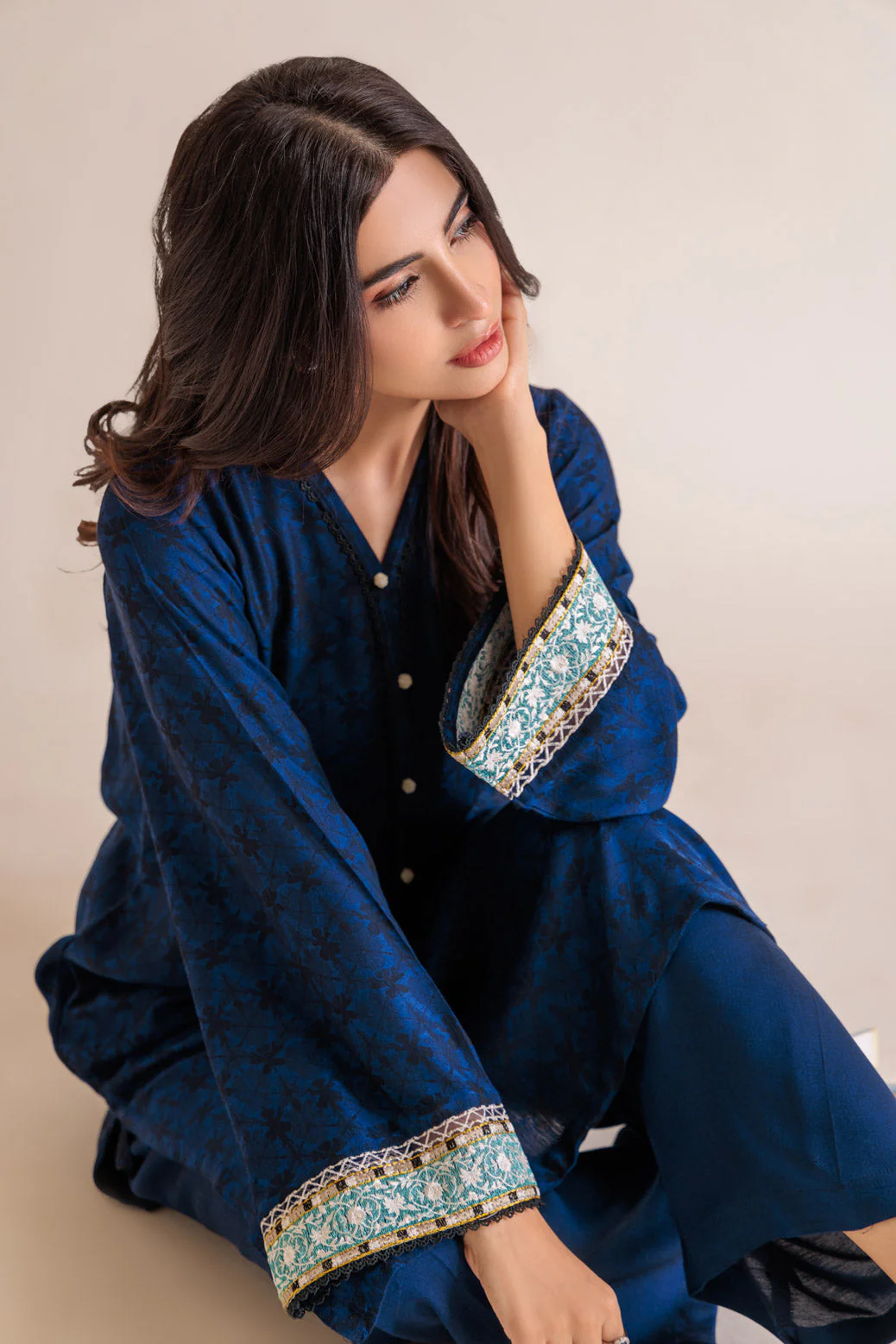 BLUE-JACQUARD-2 PIECE (SS6242P09) - Image 4