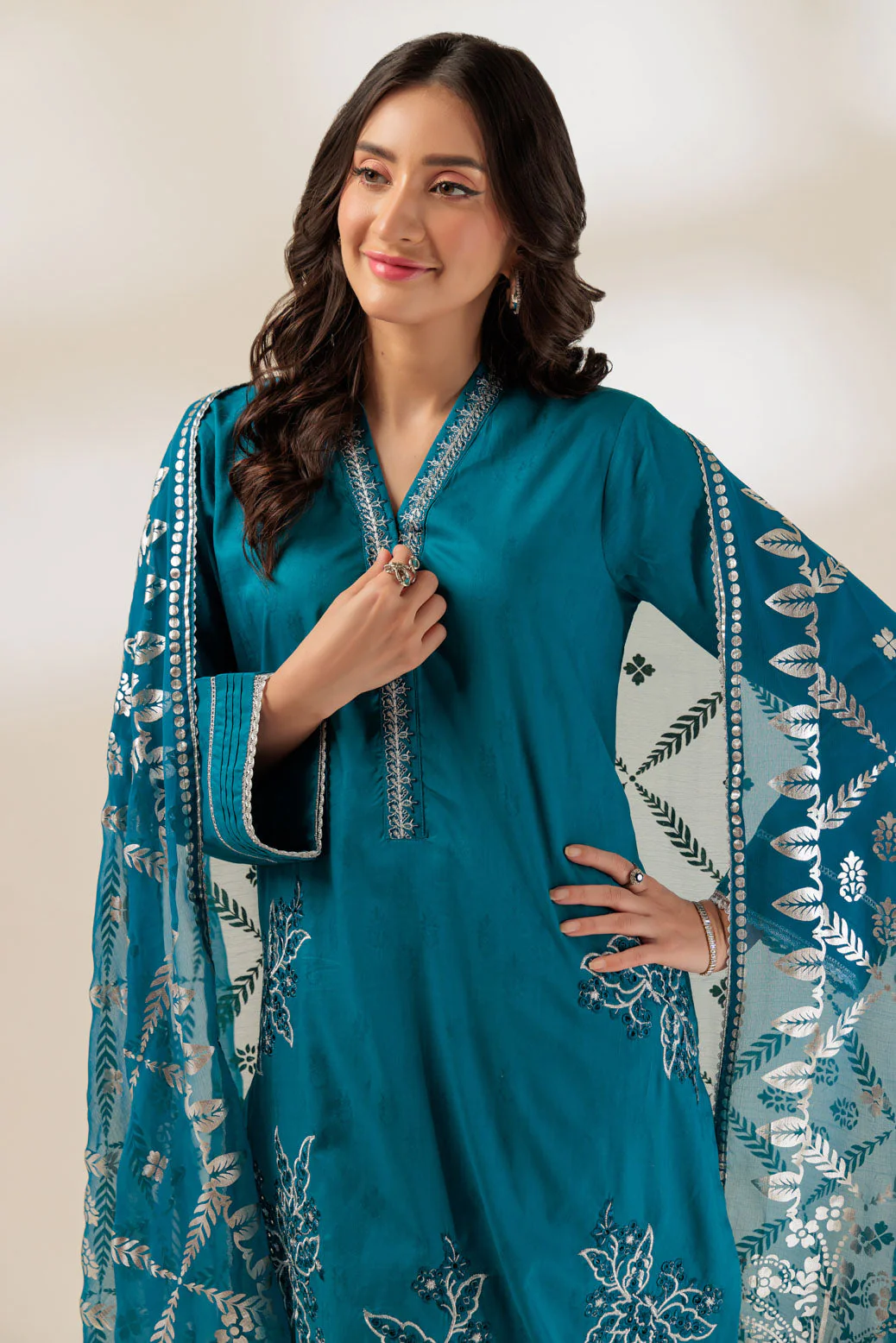 BLUE-JACQUARD-3 PIECE (BS5243P29) - Image 3