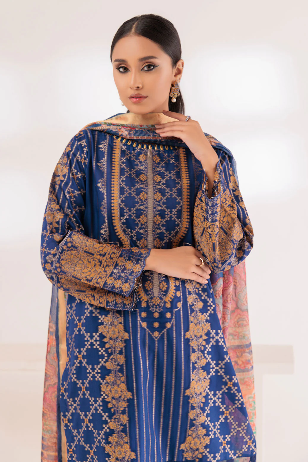 BLUE-JACQUARD-3 PIECE (BSSS233P09) - Image 3