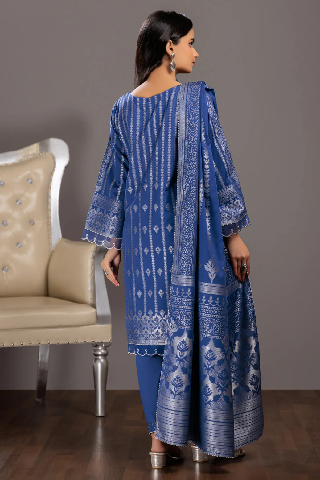 BLUE-JACQUARD-3 PIECE (JSS233P14) - Image 3