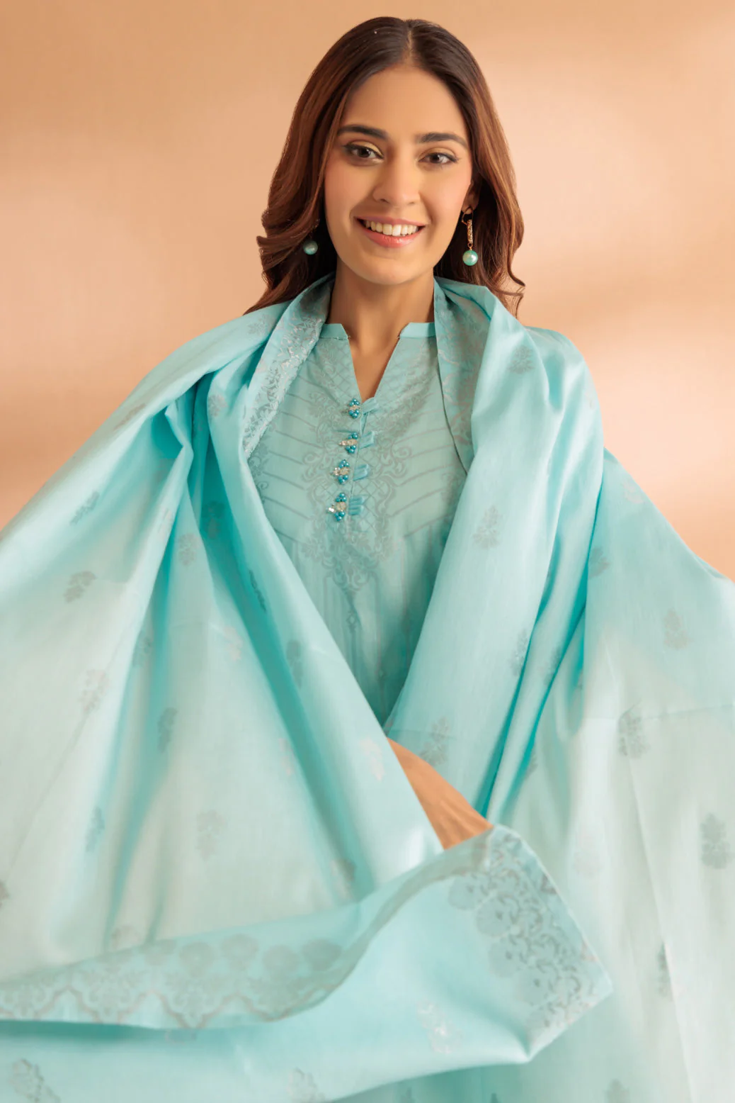 BLUE-JACQUARD-3 PIECE (SJ1243P10) - Image 2