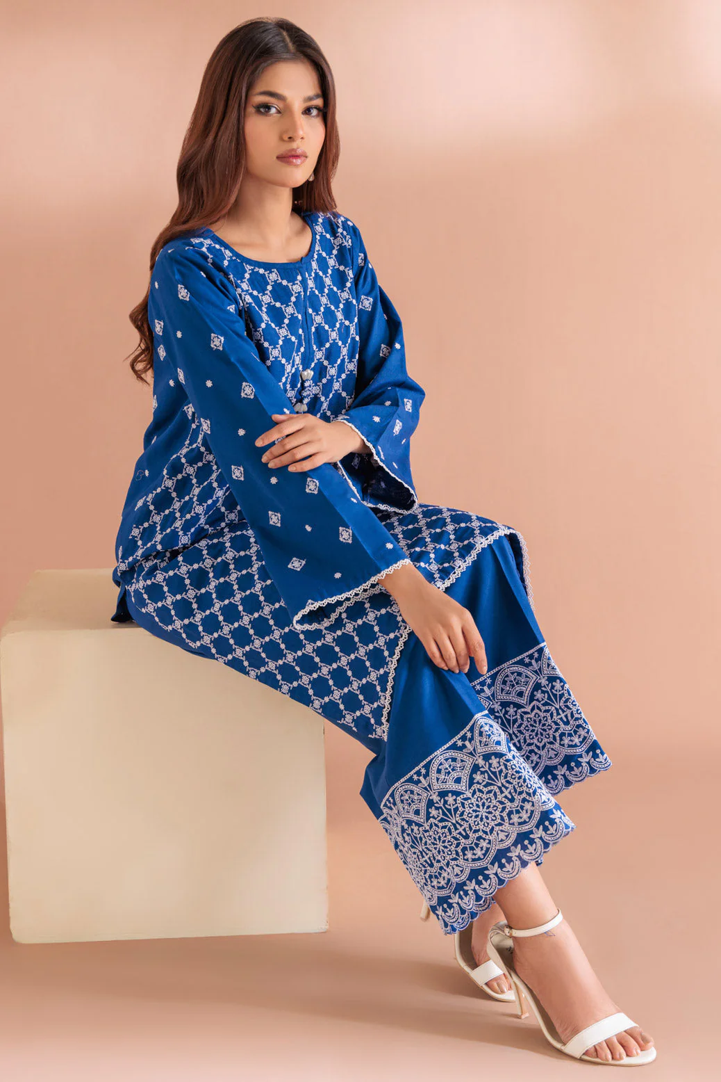 BLUE-KHADDAR-2 PIECE (WS1232P08) - Image 4
