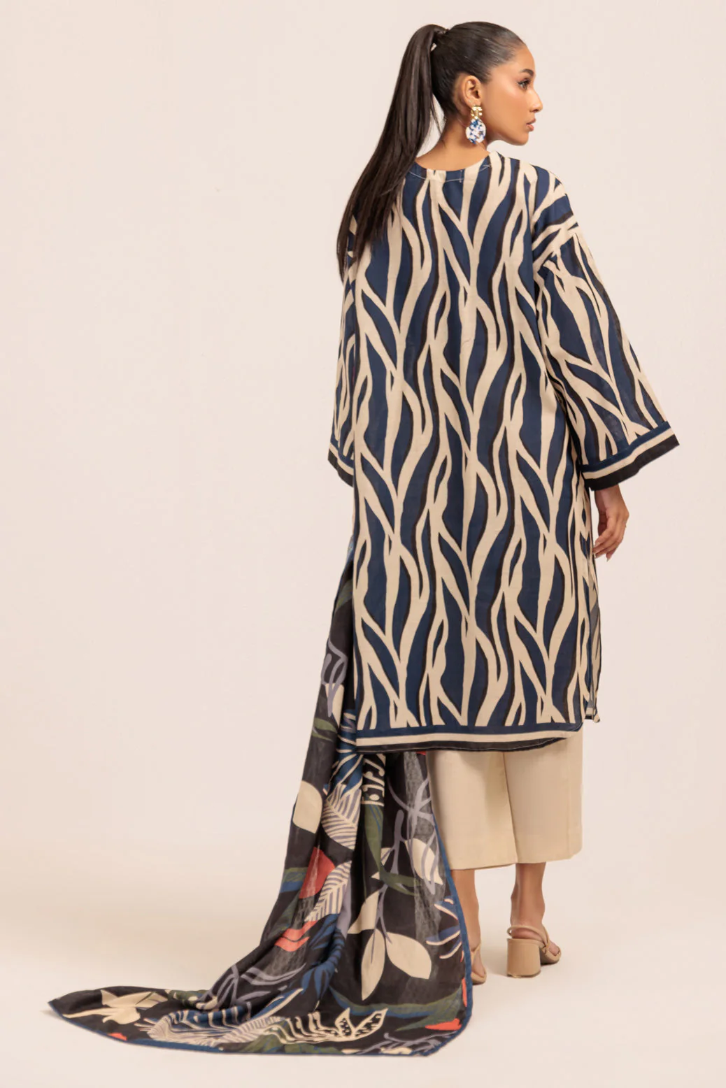 BLUE-KHADDAR-3 PIECE (WS2243P19) - Image 5