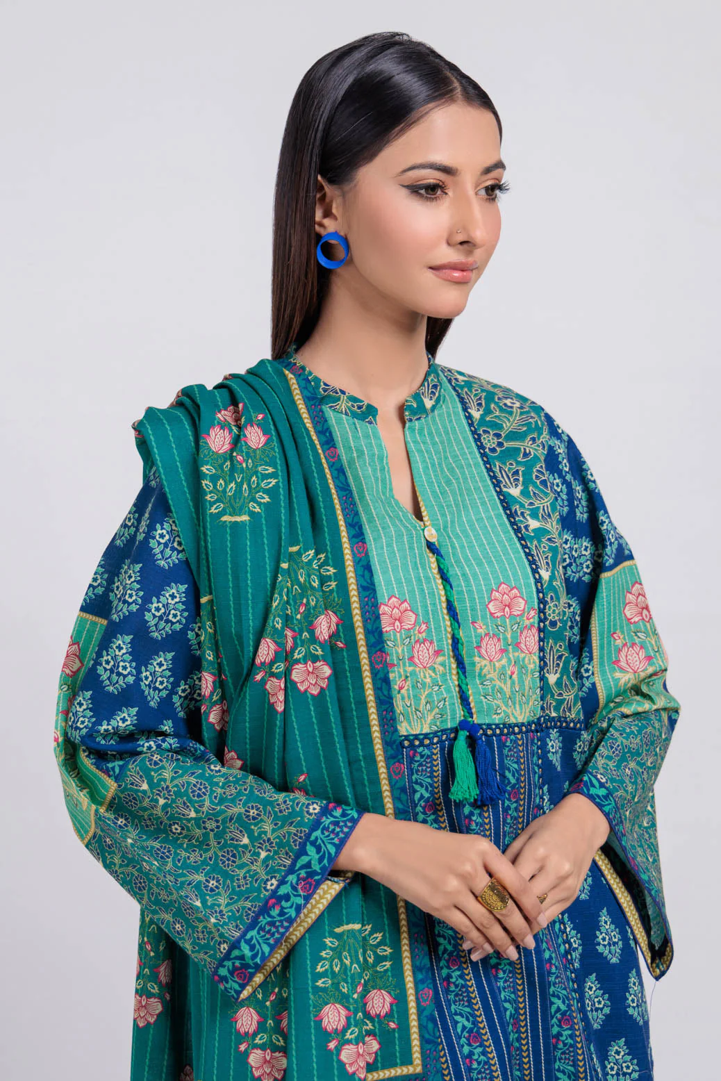 BLUE-KHADDAR-3 PIECE (WS6243P47) - Image 2