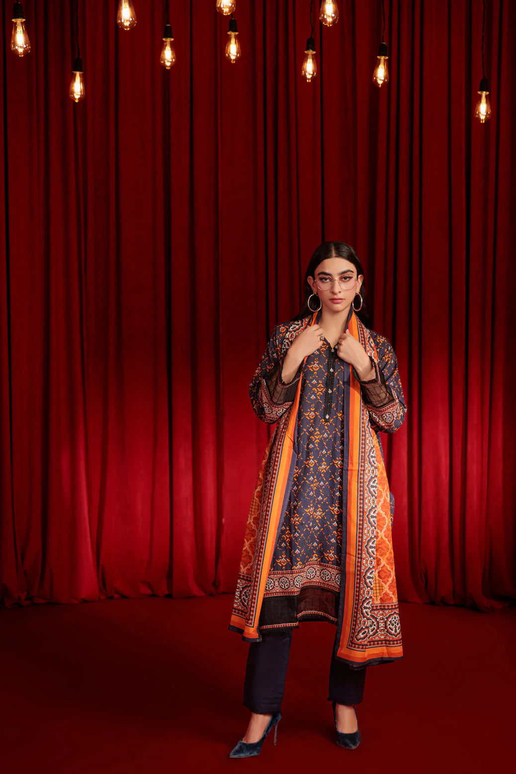 BLUE-KHADDAR-3 PIECE (WS7243P02) - Image 3