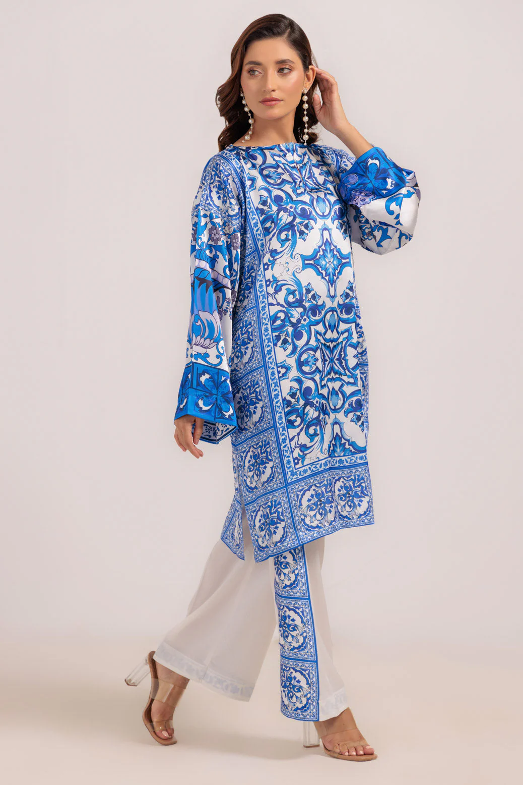 BLUE-SILK-2 PIECE (WS7242P12) - Image 2