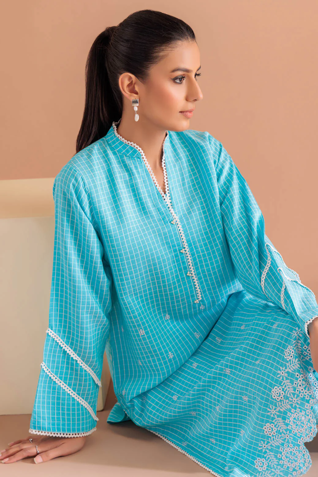 BLUE-YARN DYED-2 PIECE (PWS6232P42) - Image 2