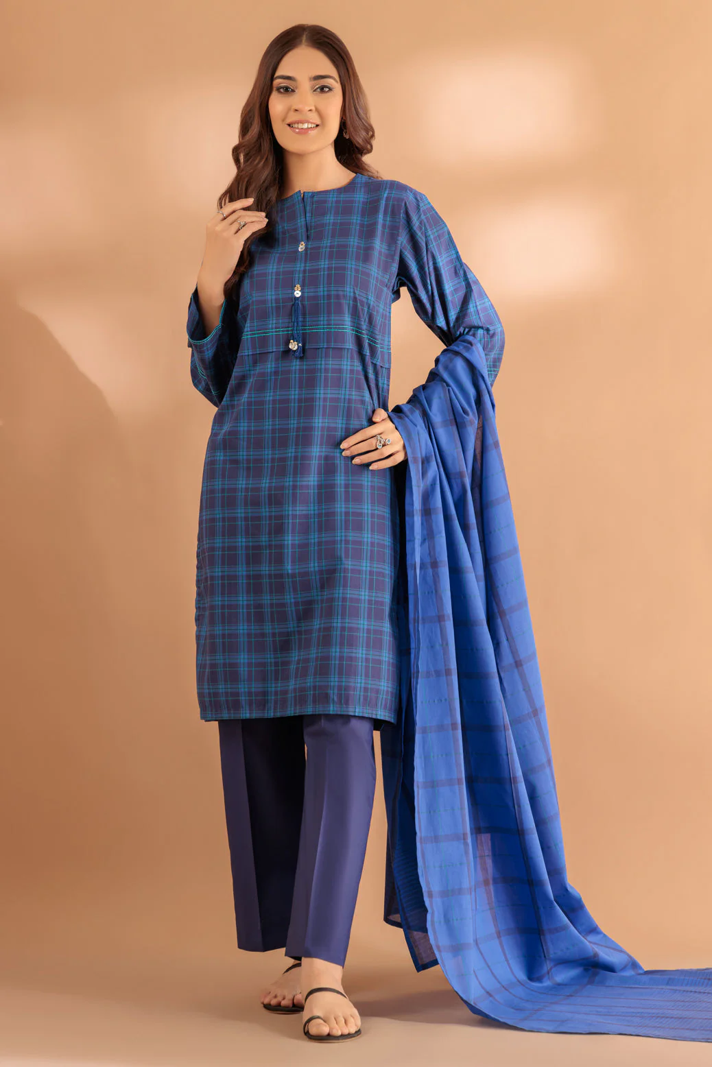 BLUE-YARN DYED-3 PIECE (SS2243P104) - Image 2