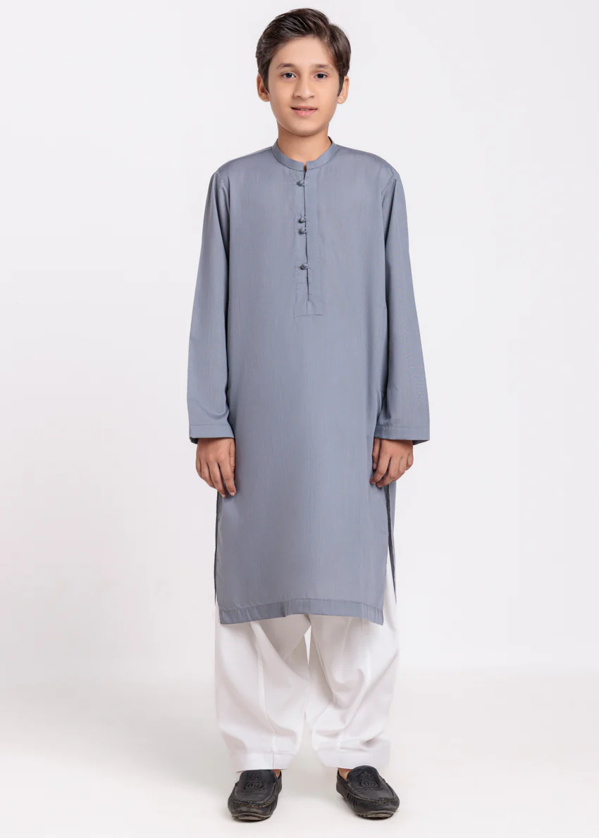 D-Grey-Blended-Kurta - (BPS25KU1022)