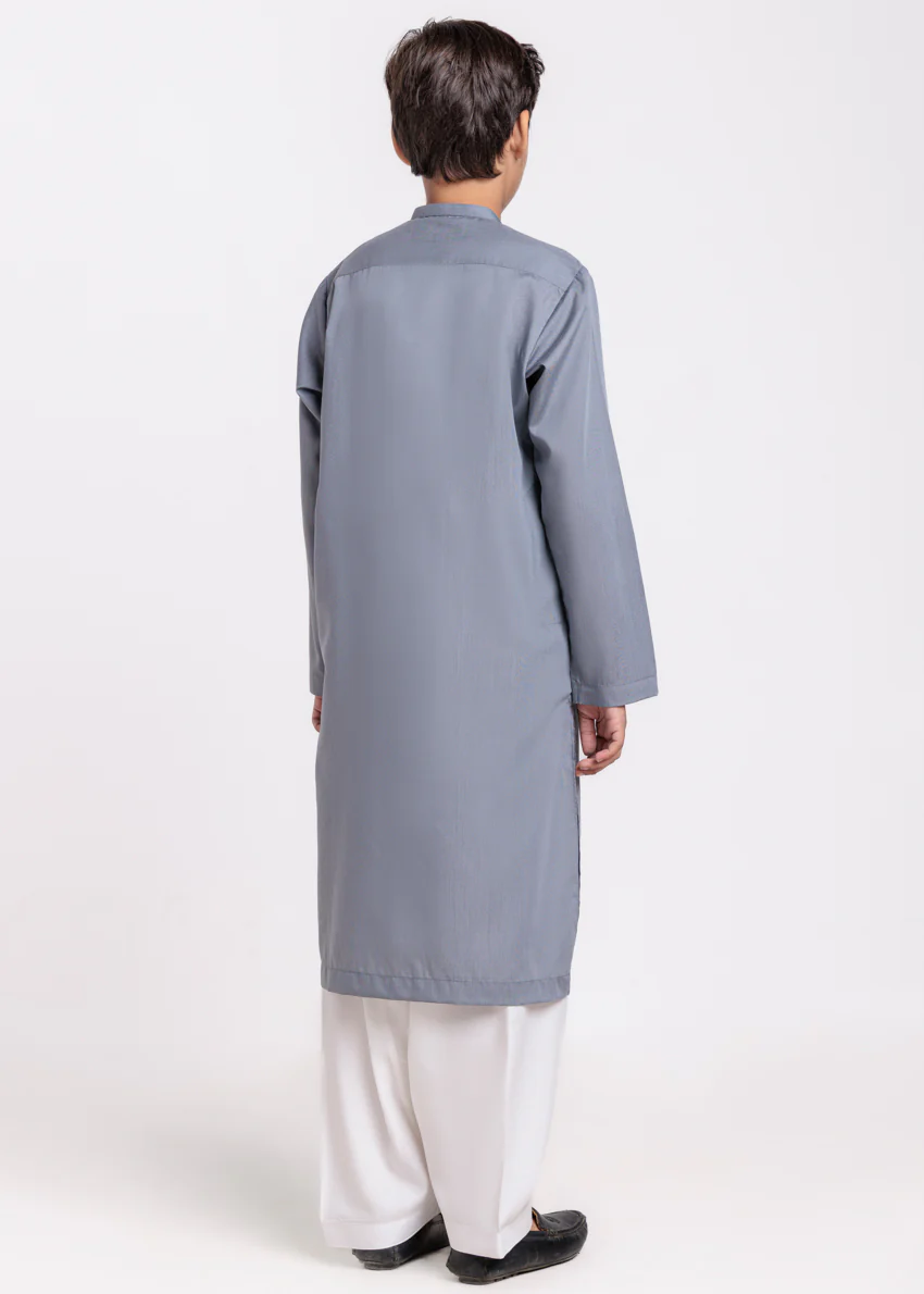 D-Grey-Blended-Kurta - (BPS25KU1022) - Image 2