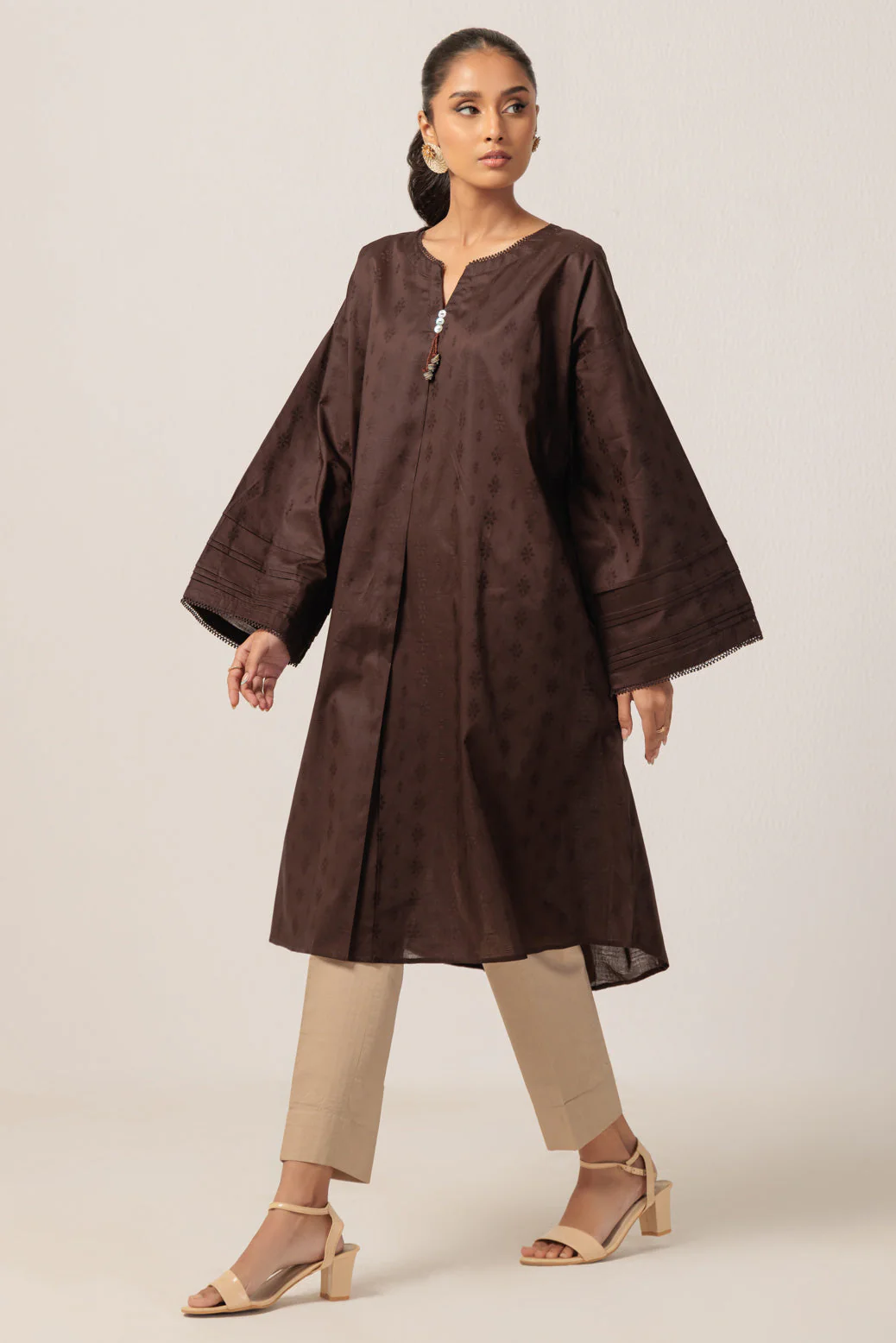 BROWN-JACQUARD-1 PIECE (PWS6241P07) - Image 3