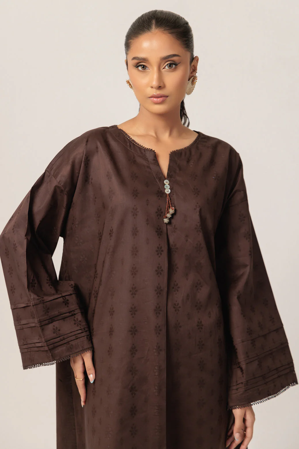BROWN-JACQUARD-1 PIECE (PWS6241P07) - Image 4