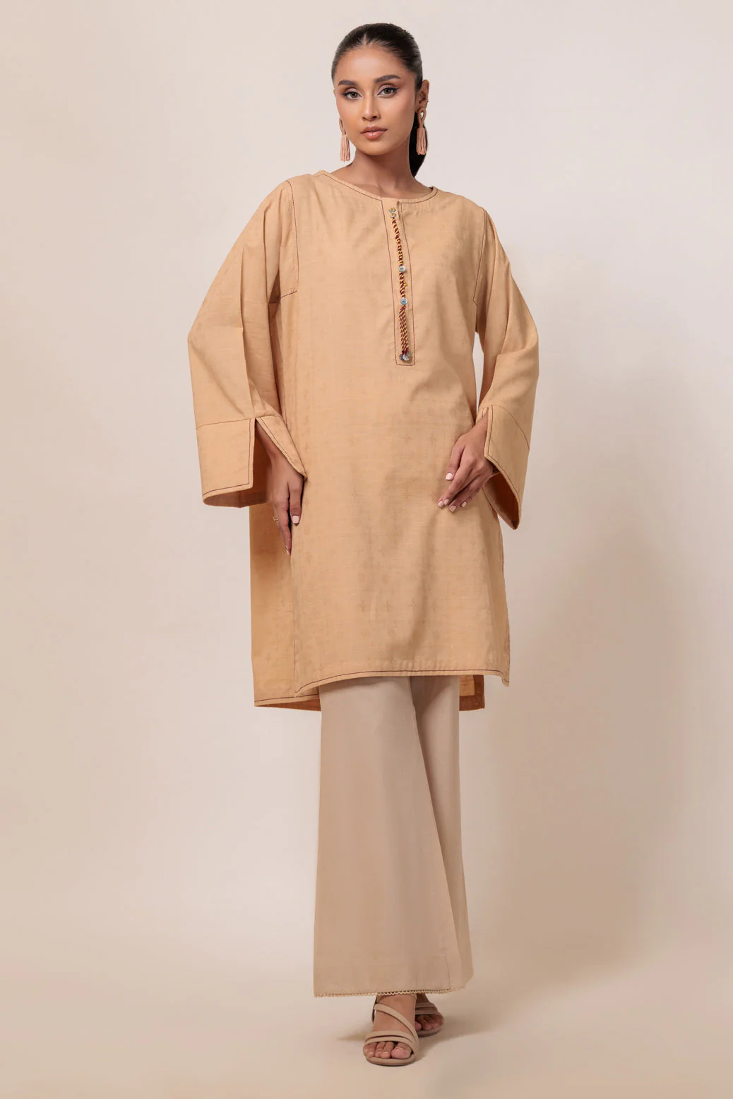 BROWN-JACQUARD-1 PIECE (PWS6241P10) - Image 2