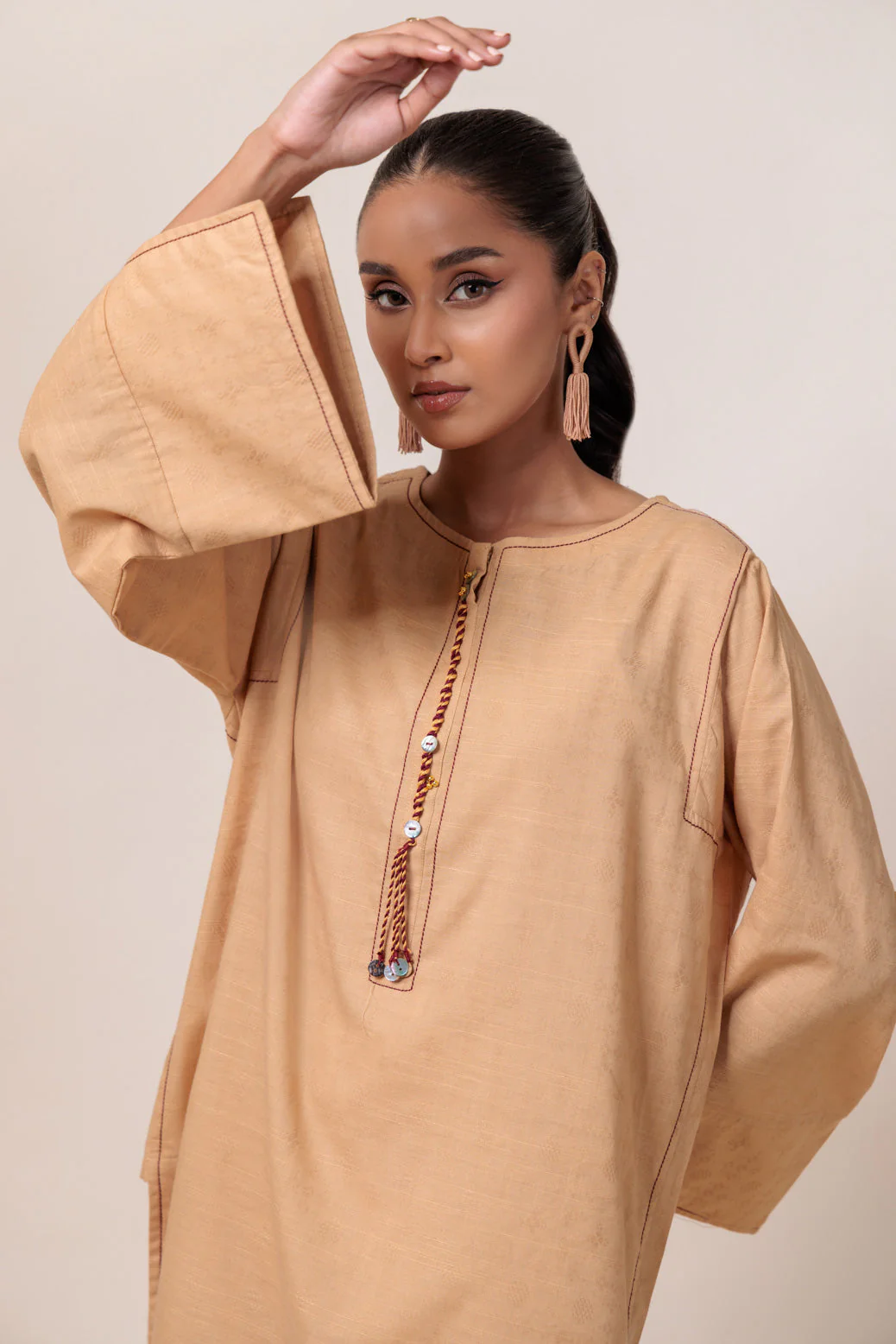 BROWN-JACQUARD-1 PIECE (PWS6241P10) - Image 3