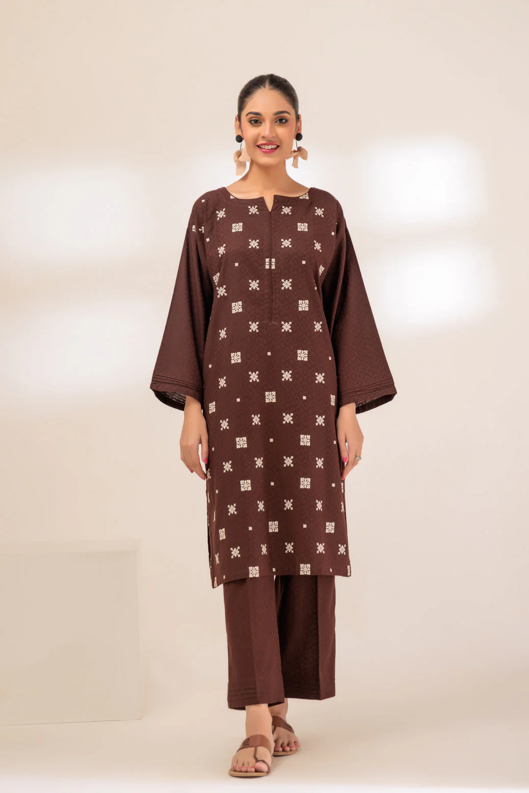 BROWN-JACQUARD-2 PIECE (BSAS232P15) - Image 4