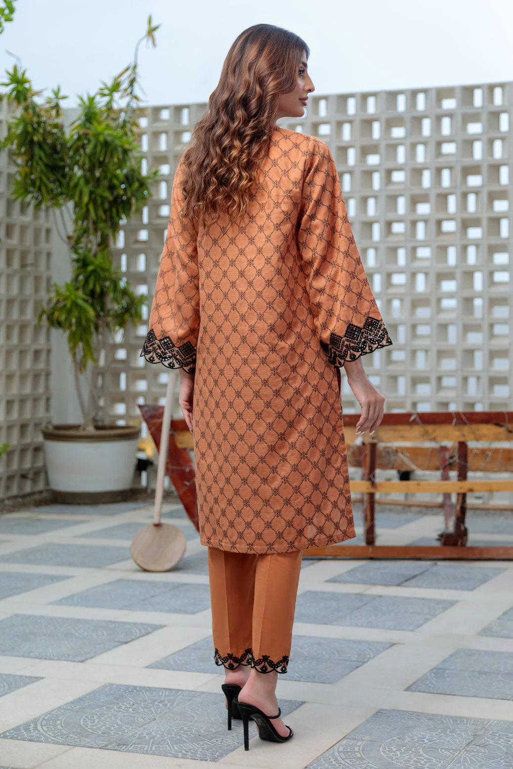 BROWN-JACQUARD-2 PIECE (SS1242P11) - Image 5