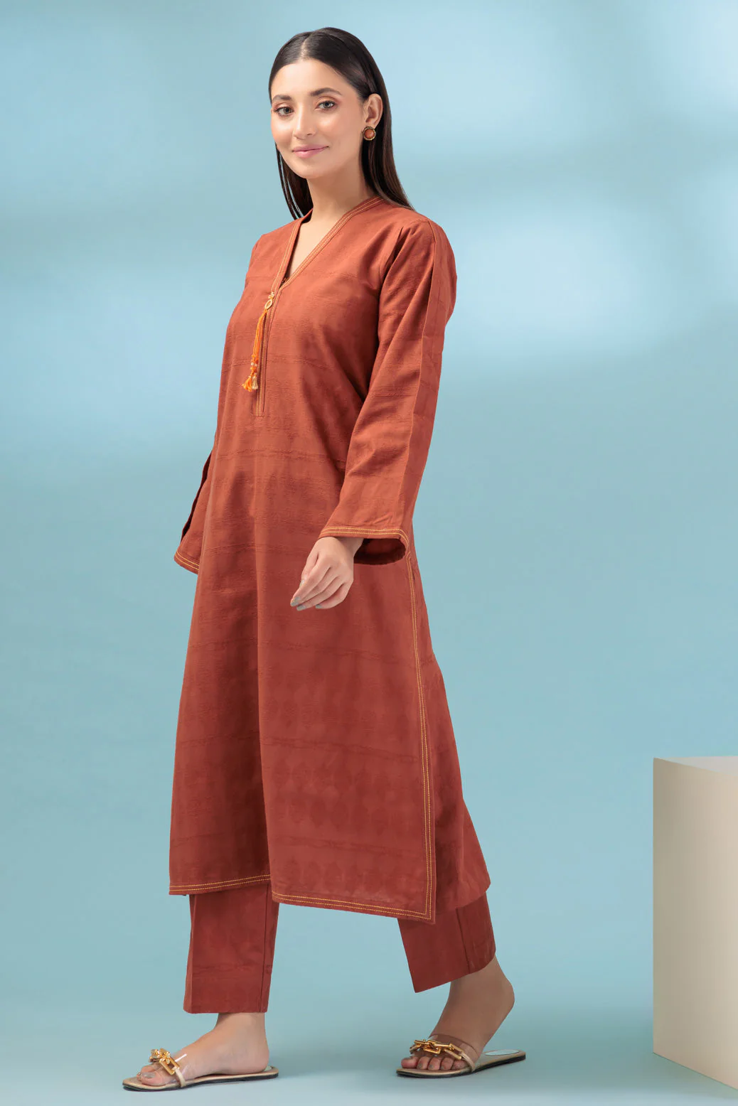 BROWN-JACQUARD-2 PIECE (WS6232P30) - Image 4