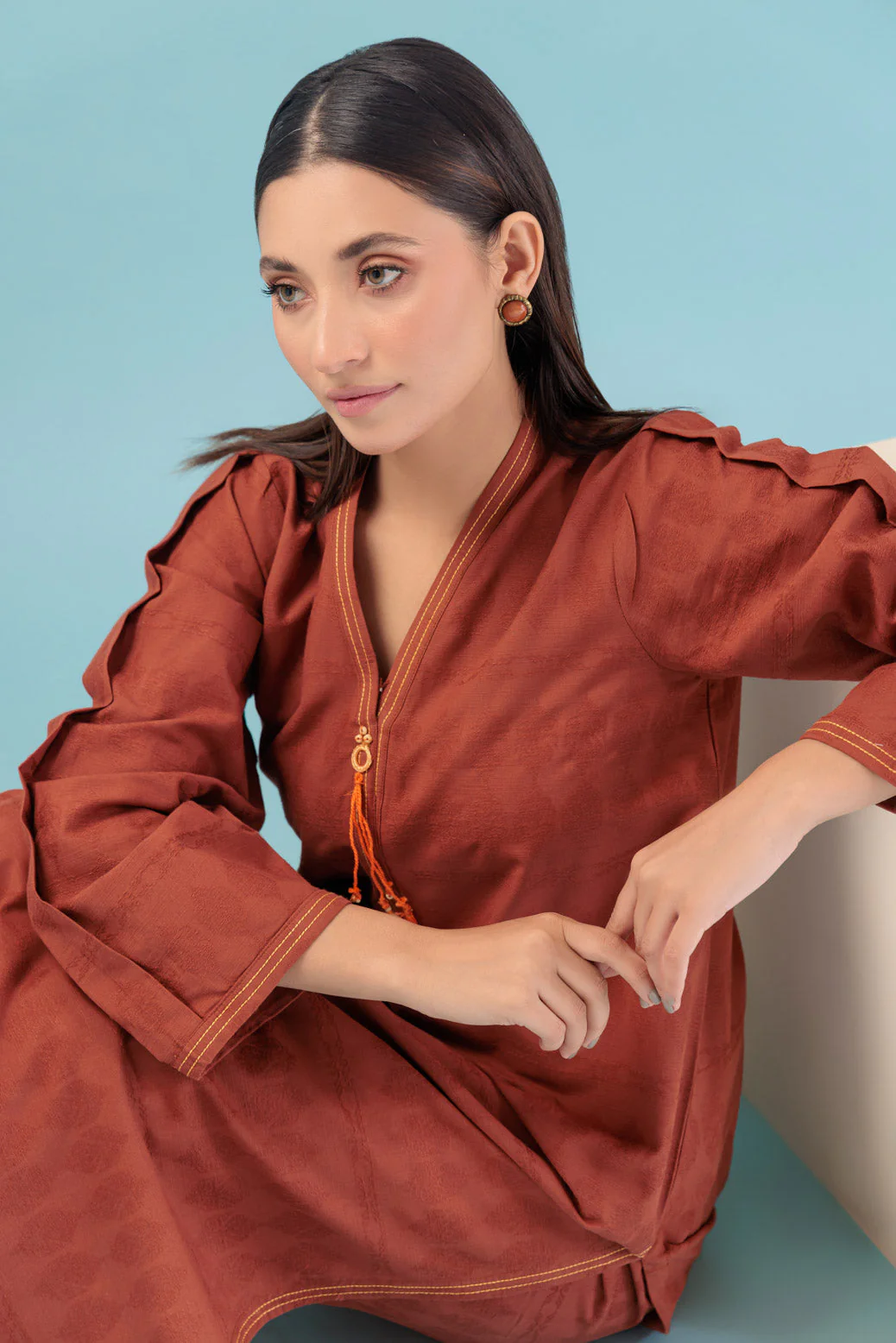 BROWN-JACQUARD-2 PIECE (WS6232P30) - Image 5