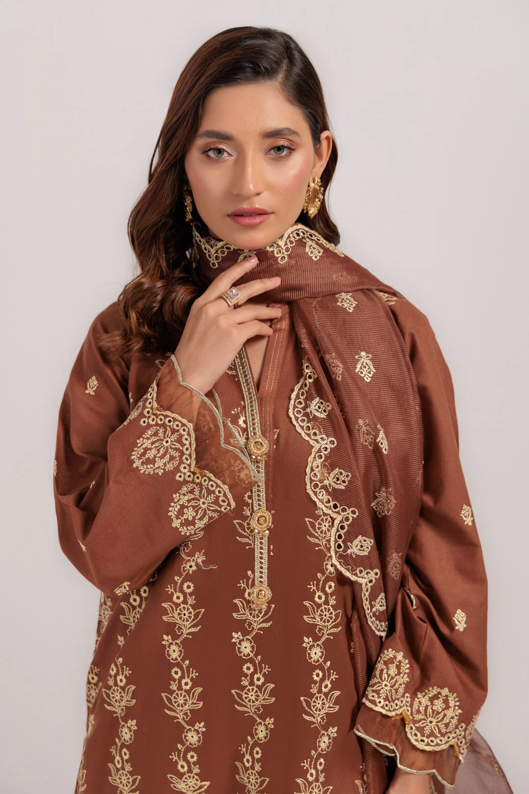 BROWN-KHADDAR-3 PIECE (WS6243P17) - Image 4
