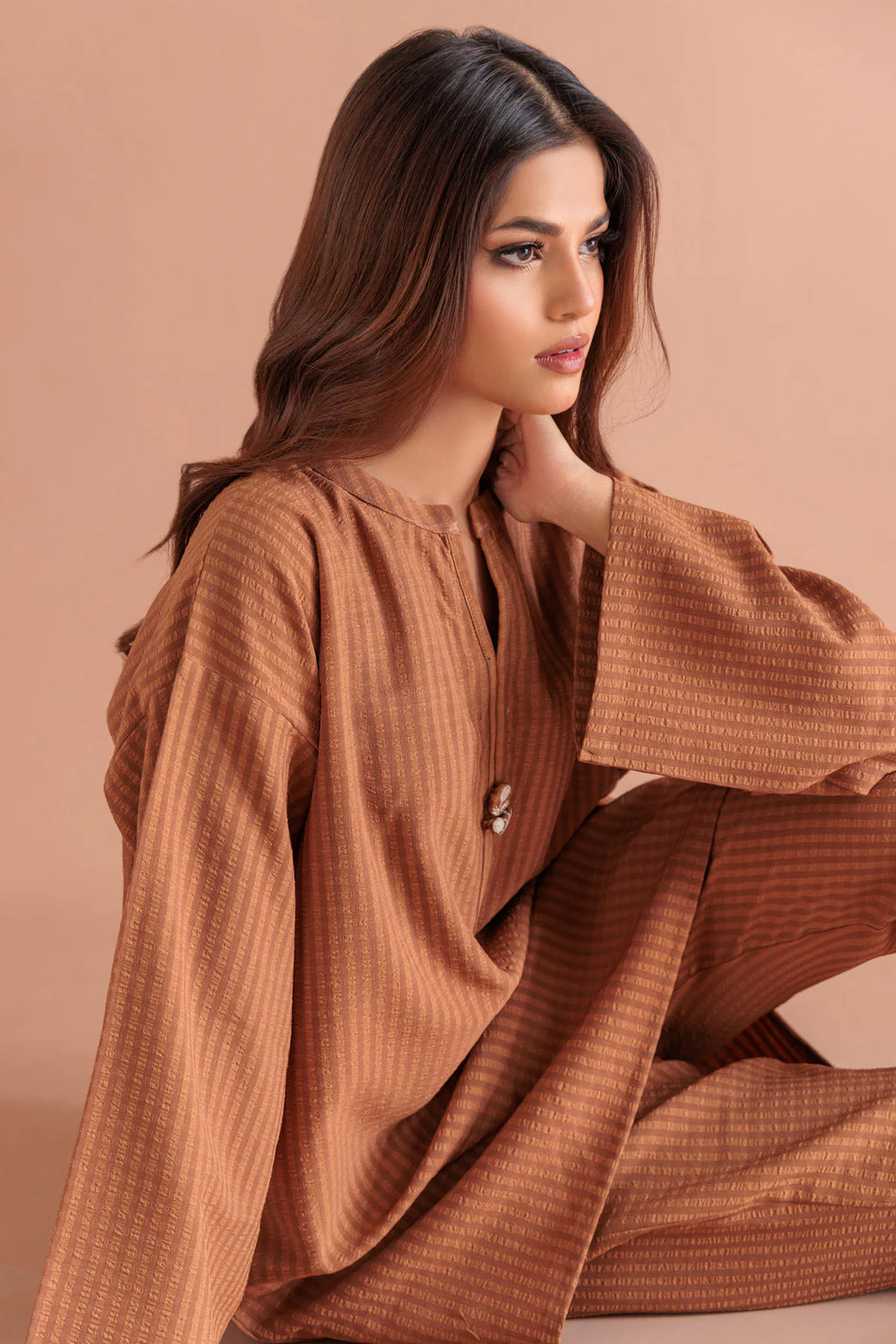 BROWN-SEERSUCKER-2 PIECE (PWS6232P41) - Image 2