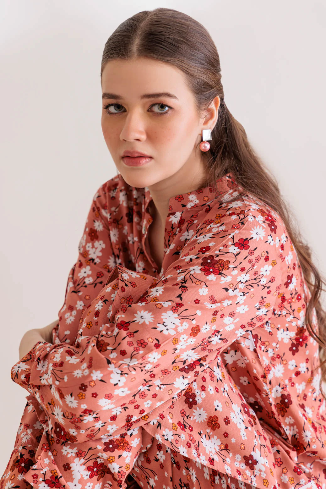 BROWN-VISCOSE-2 PIECE (PWS6232P36) - Image 2