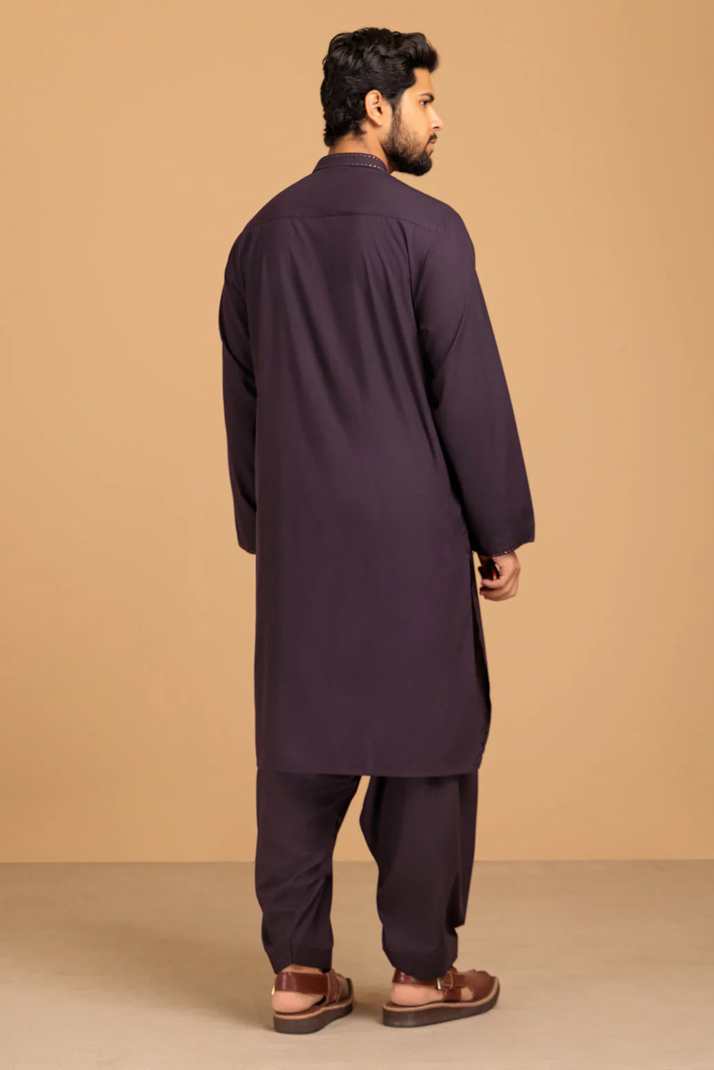 C-GRAPE-BLENDED-KURTA SHALWAR- (KSRS23-086) - Image 3