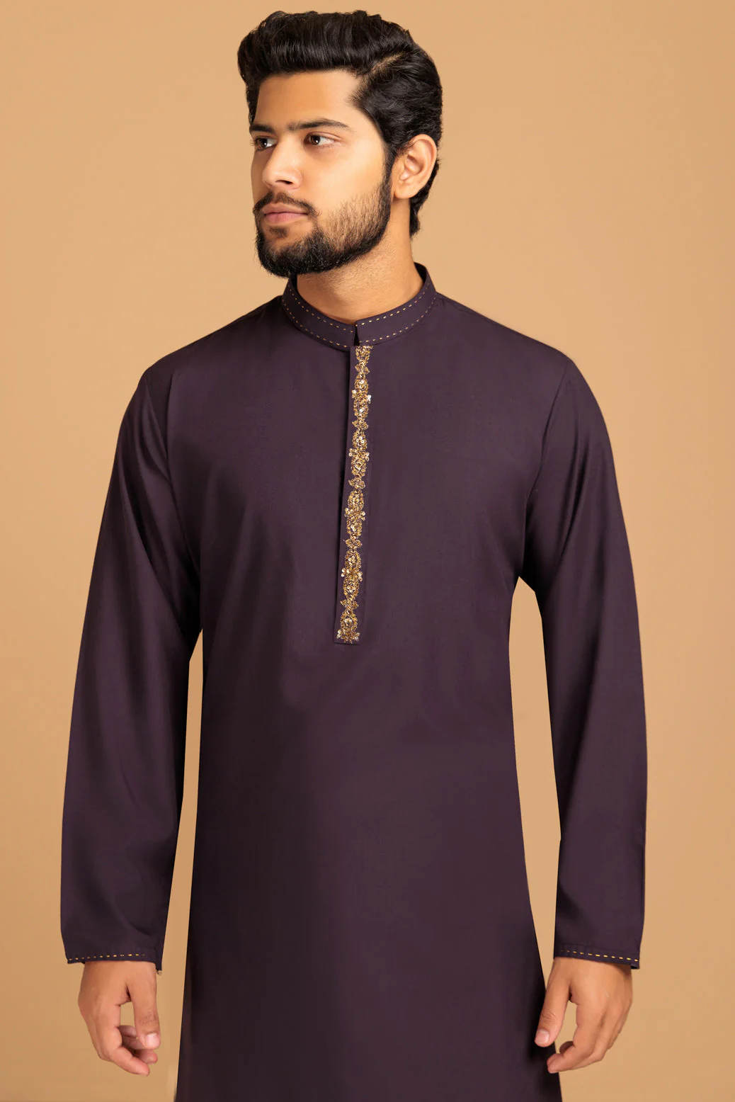 C-GRAPE-BLENDED-KURTA SHALWAR- (KSRS23-086) - Image 5