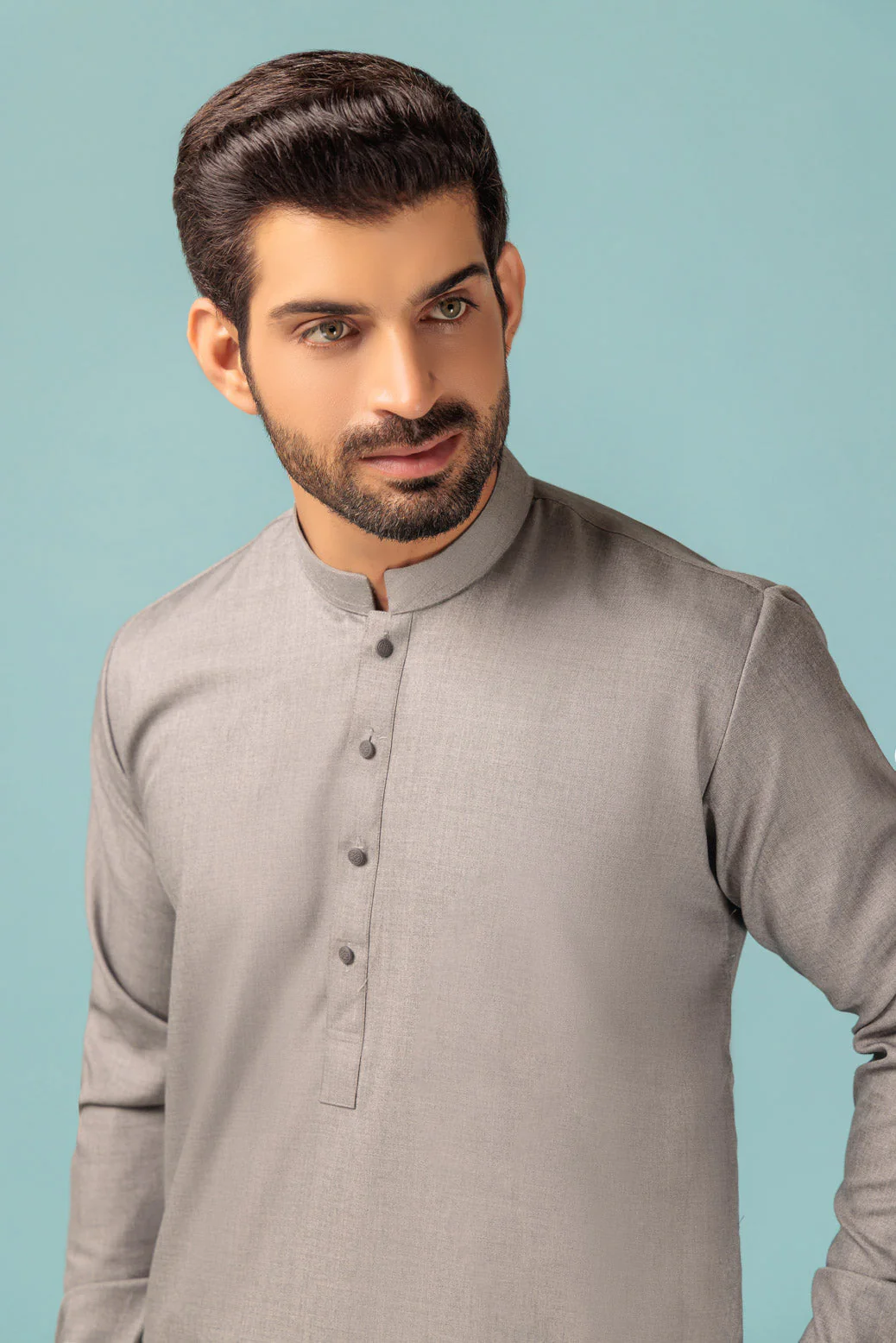 C-GREY-BLENDED-SHALWAR SUIT - (GSBW23-022) - Image 2