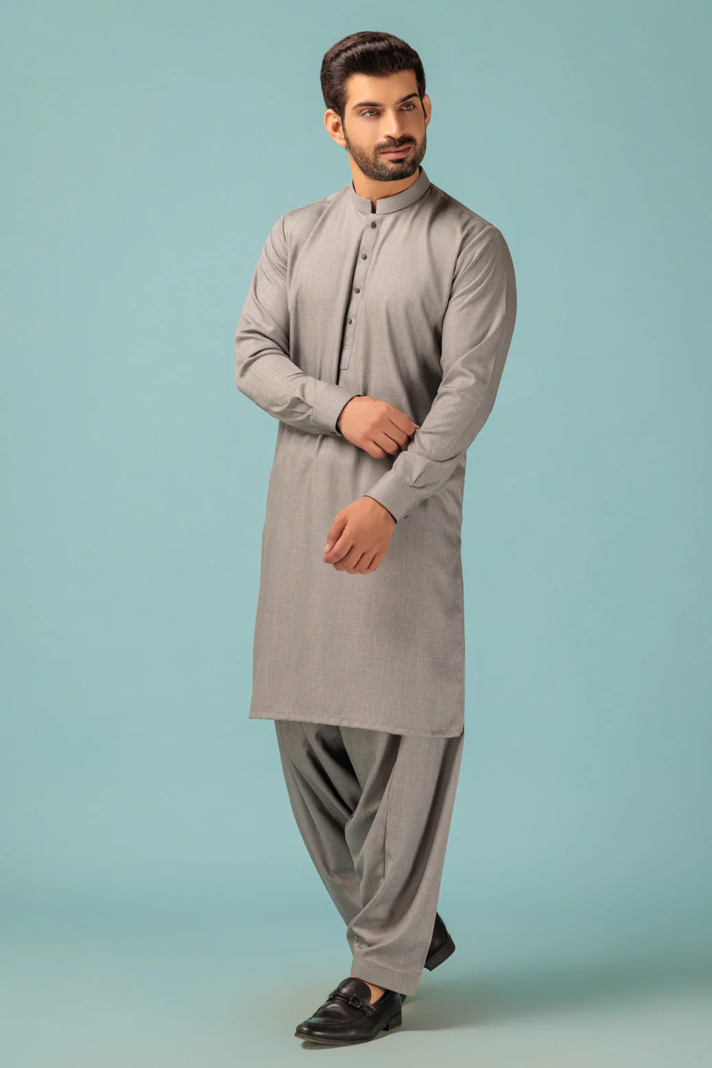 C-GREY-BLENDED-SHALWAR SUIT - (GSBW23-022) - Image 3