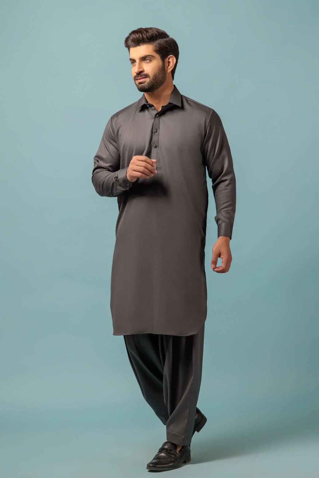 C-GREY-BLENDED-SHALWAR SUIT - (GSSW23-028) - Image 4