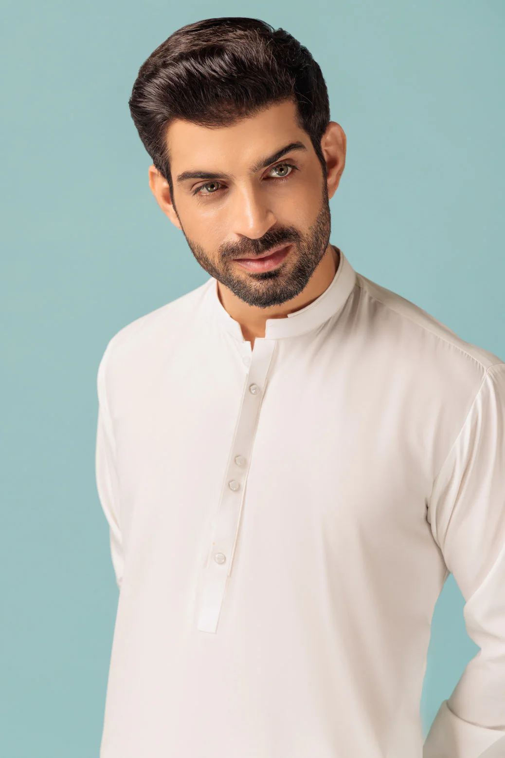 C-WHITE-BLENDED-SHALWAR SUIT - (GSBB23-023) - Image 2