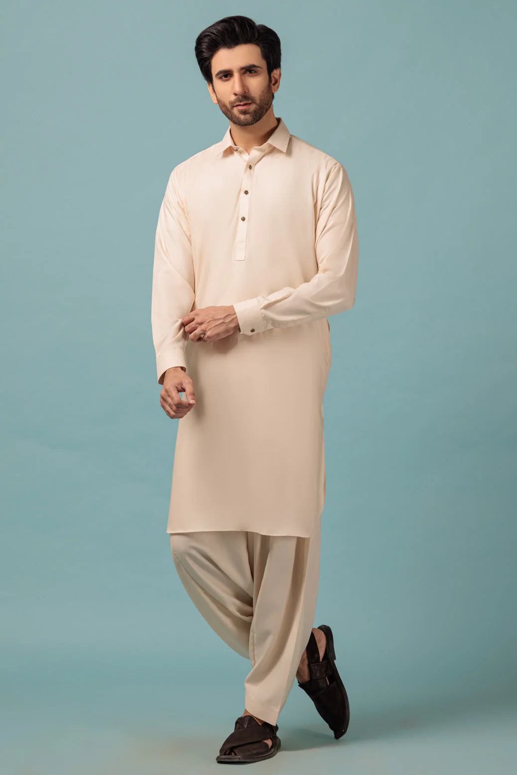 C-WHITE-BLENDED-SHALWAR SUIT - (GSSW23-036) - Image 4