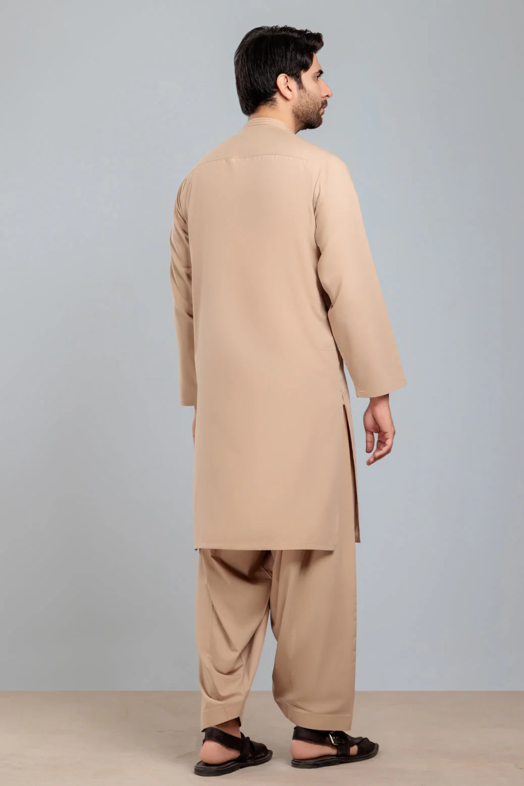 CAMEL-BLENDED-KURTA SHALWAR- (KSRS23-081) - Image 5