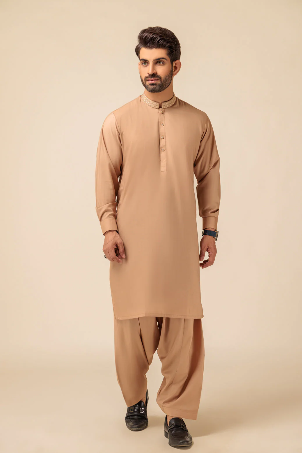 CHAI TEA-BLENDED-KURTA SHALWAR - (KSRW23-036) - Image 2