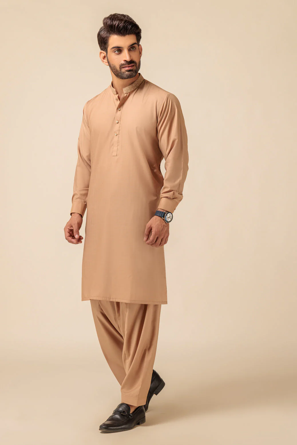 CHAI TEA-BLENDED-KURTA SHALWAR - (KSRW23-036) - Image 3