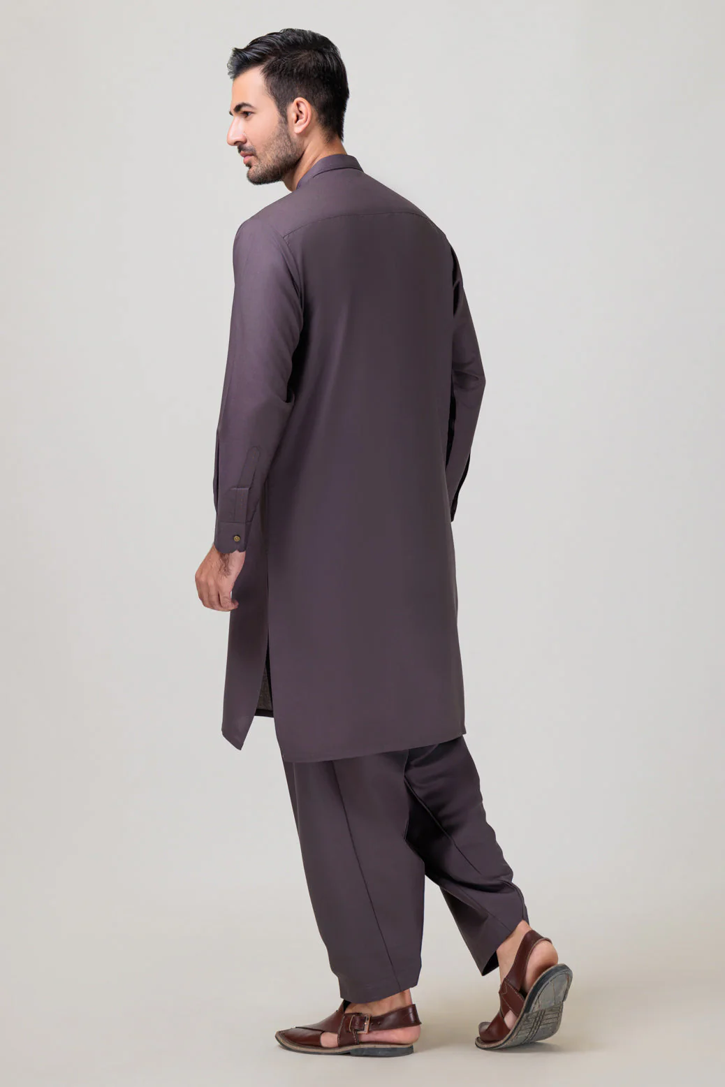 CHARCOAL-BLENDED-KURTA SHALWAR - (KSRB23-019) - Image 2
