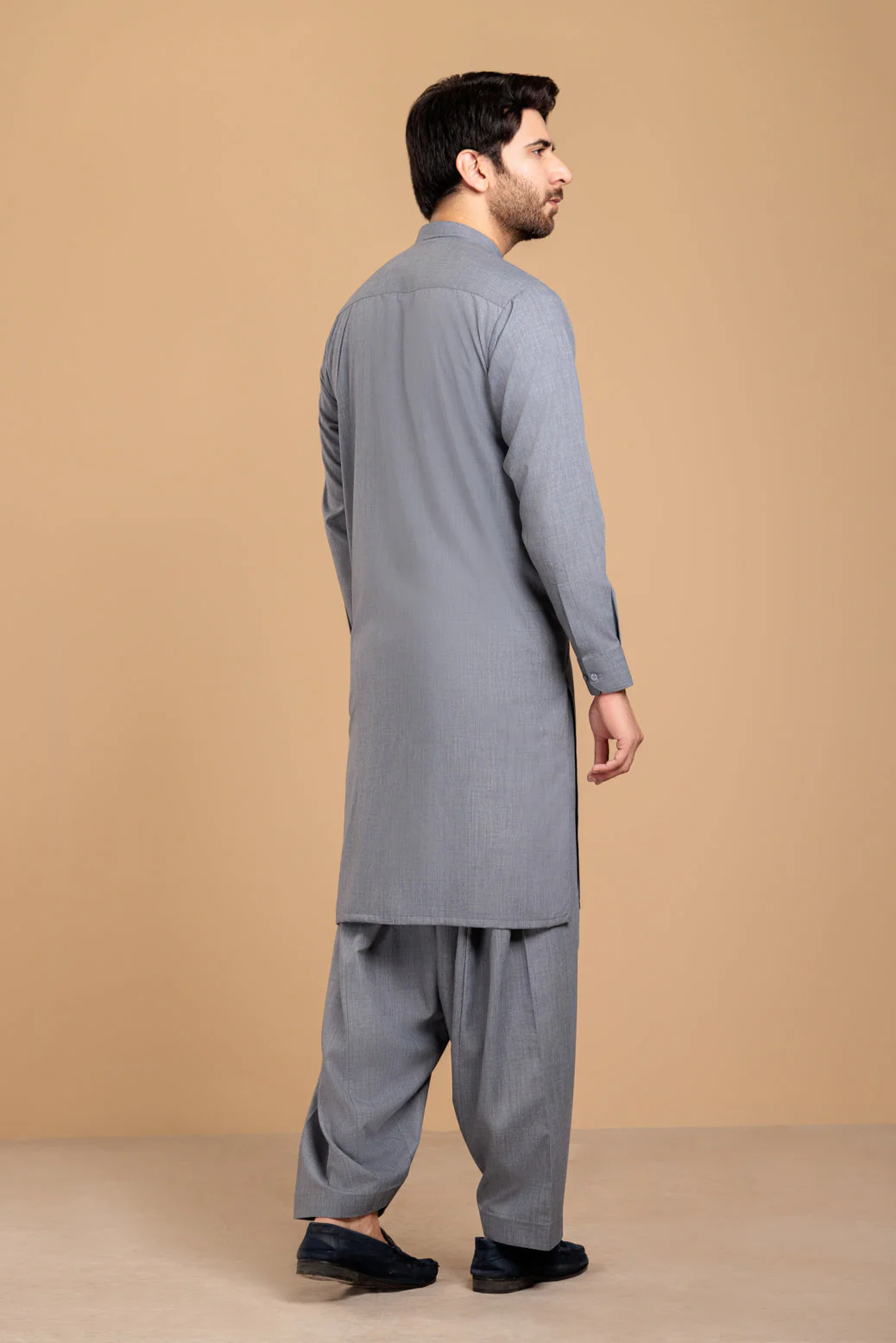 CHARCOAL-BLENDED-SHALWAR SUIT- (GSBS23-014) - Image 2