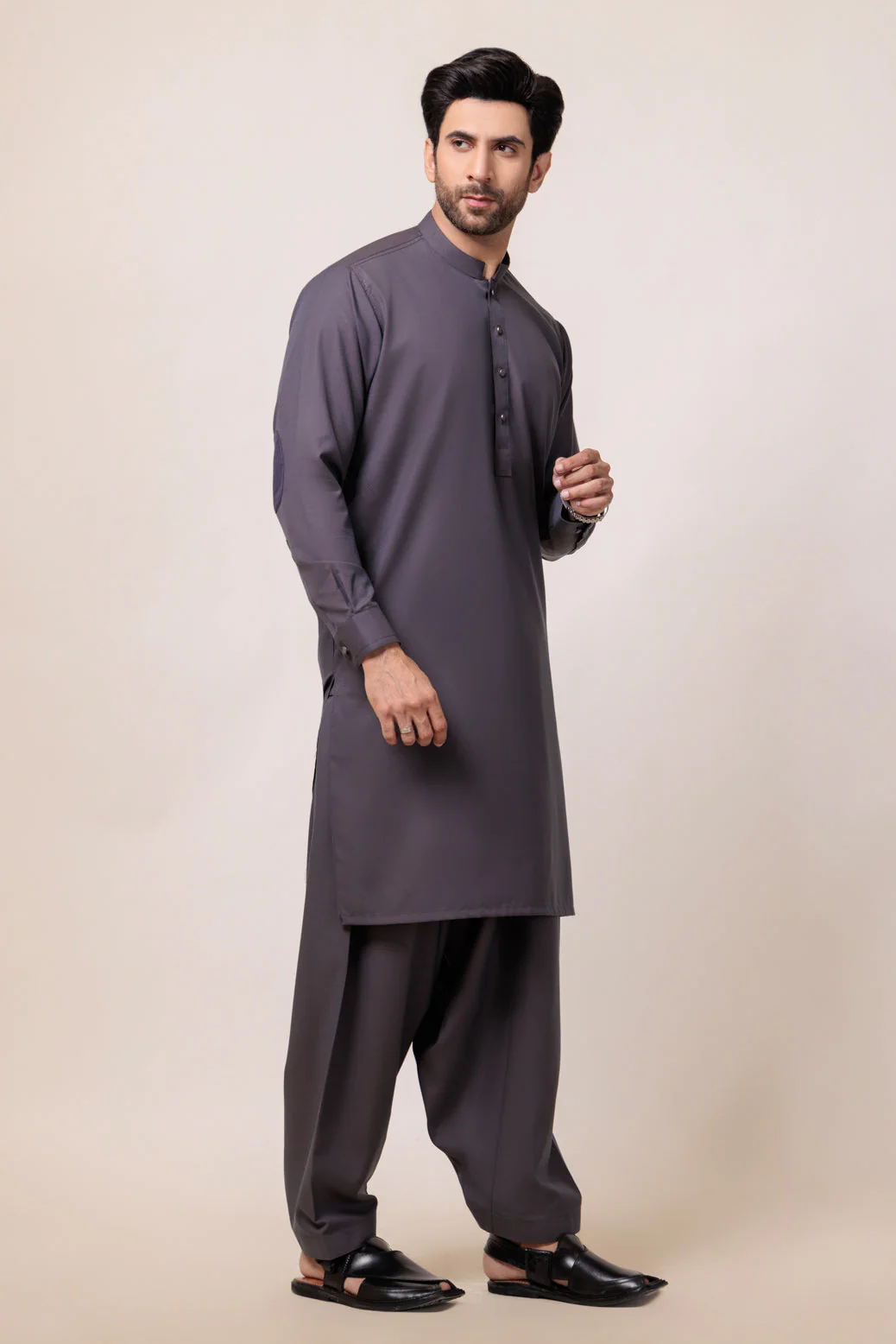 CHARCOAL-BLENDED-SHALWAR SUIT - (GSBW24-008) - Image 2