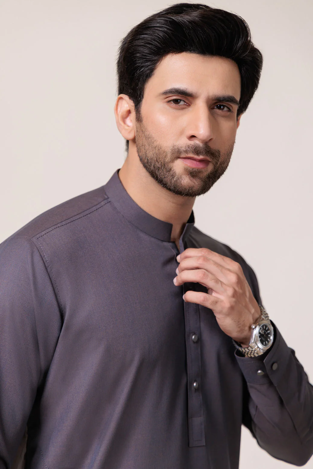 CHARCOAL-BLENDED-SHALWAR SUIT - (GSBW24-008) - Image 3