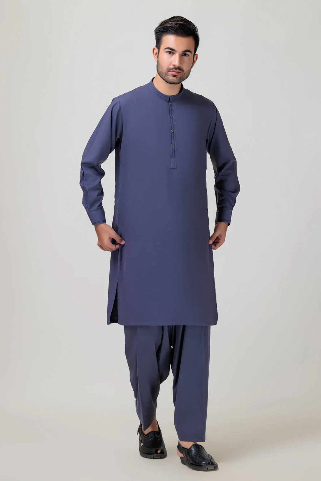 COAL-BLENDED-KURTA SHALWAR - (KSRB23-033) - Image 3