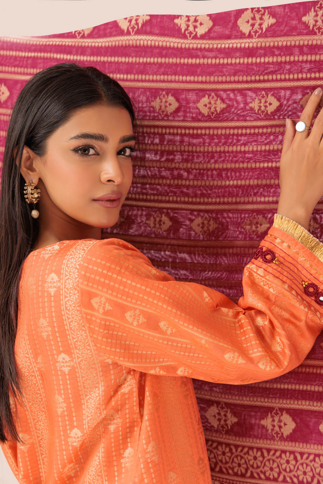 CORAL-JACQUARD-3 PIECE (JAS233P28) - Image 3