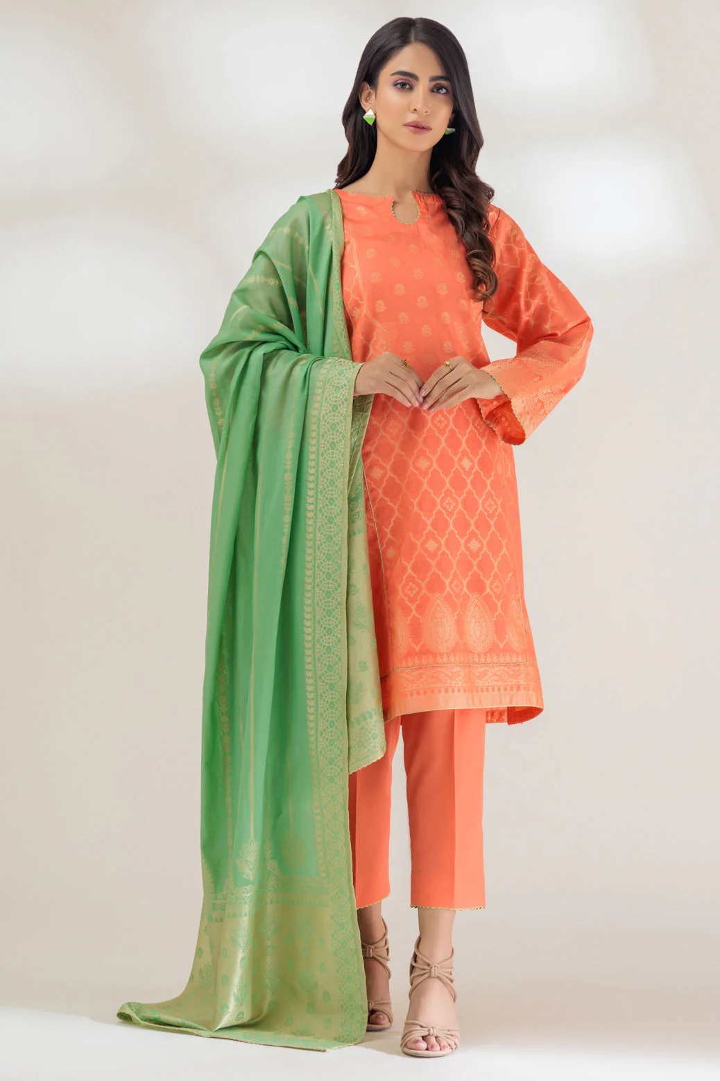 CORAL-JACQUARD-3 PIECE (PWJ2233P09)